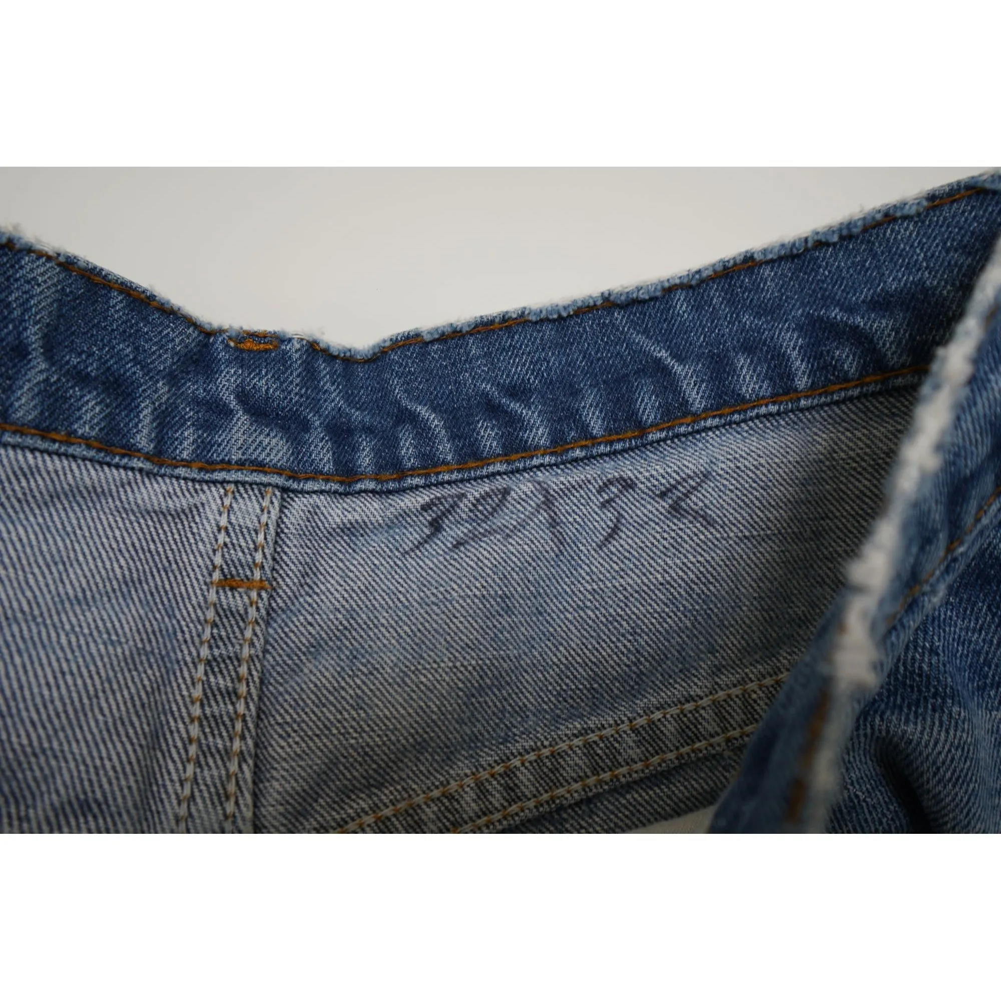 "Retail" Vintage Levi's 517 Orange Tab Distressed Boot Cut Denim Jeans Blue W30 Men's