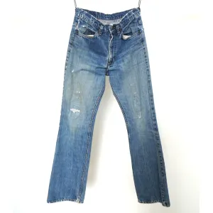 "Retail" Vintage Levi's 517 Orange Tab Distressed Boot Cut Denim Jeans Blue W30 Men's