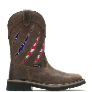 Rancher Claw Steel-Toe Waterproof Pull-On Work Boot Flag/Brown