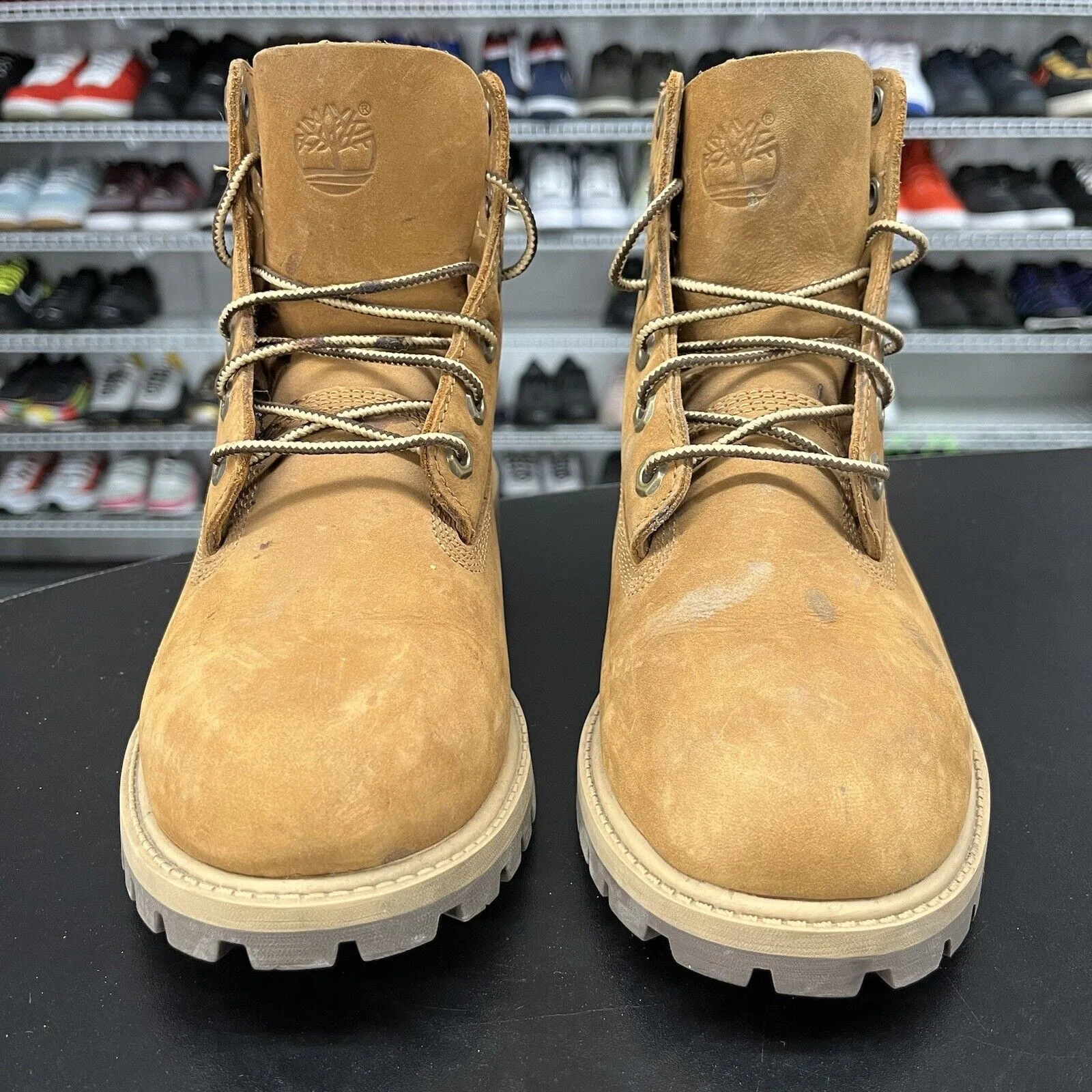 Rare Timberland 6 In Premium Waterproof Boots Brown Plaid 9594R Men's Size 5