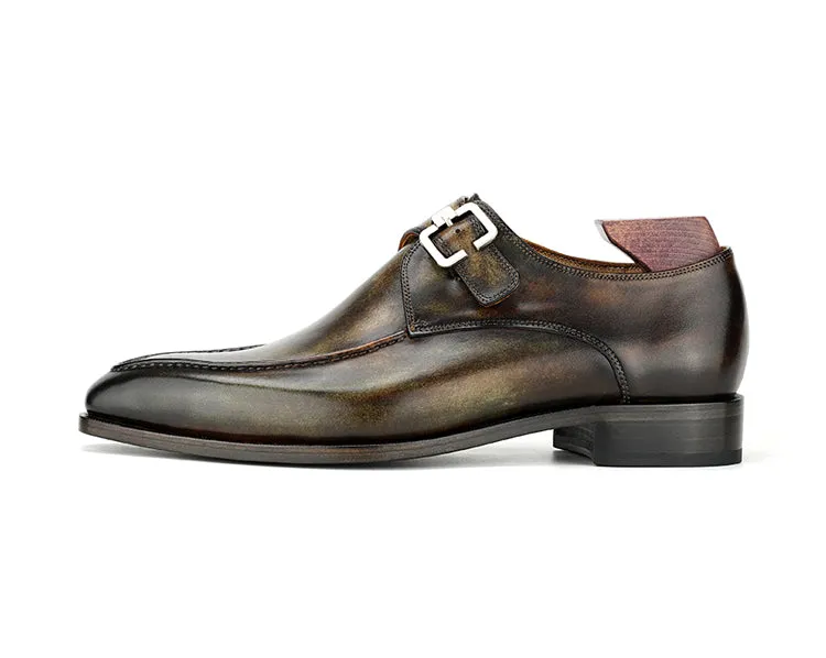 Real Full Grain Calf Leather Men's Italian Design Shoes