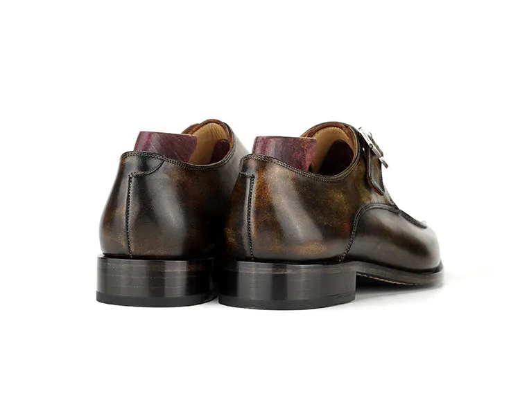 Real Full Grain Calf Leather Men's Italian Design Shoes