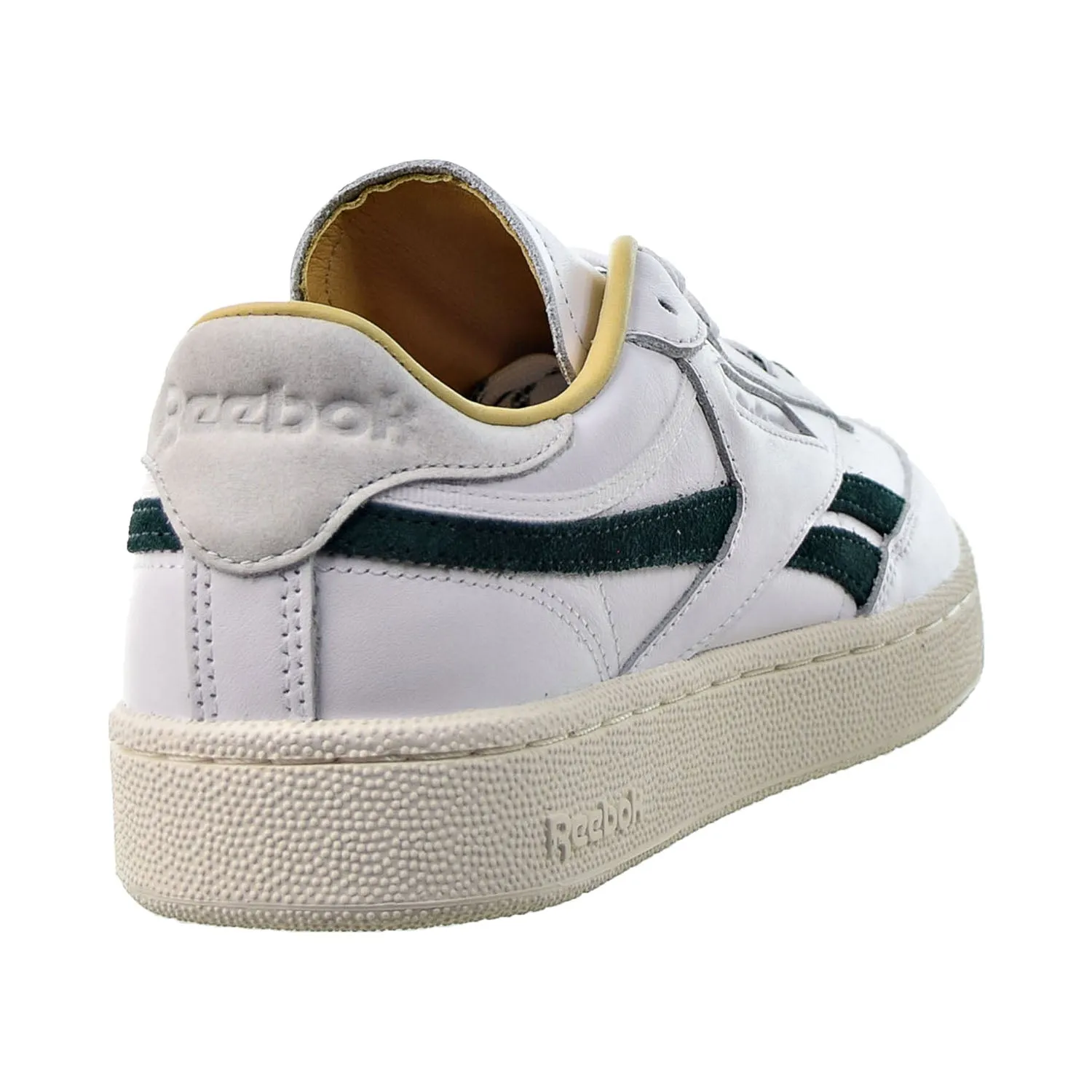 Reebok Club C Revenge Men's Shoes White-Gold Metallic-Forest Green