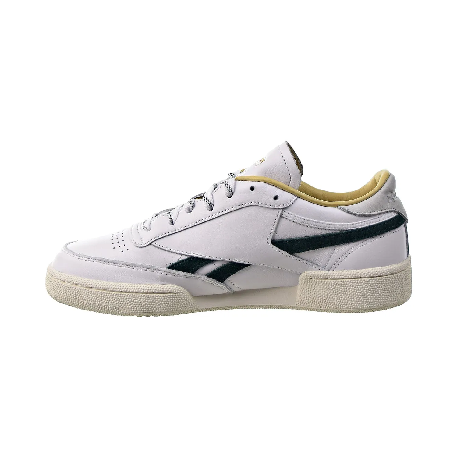 Reebok Club C Revenge Men's Shoes White-Gold Metallic-Forest Green