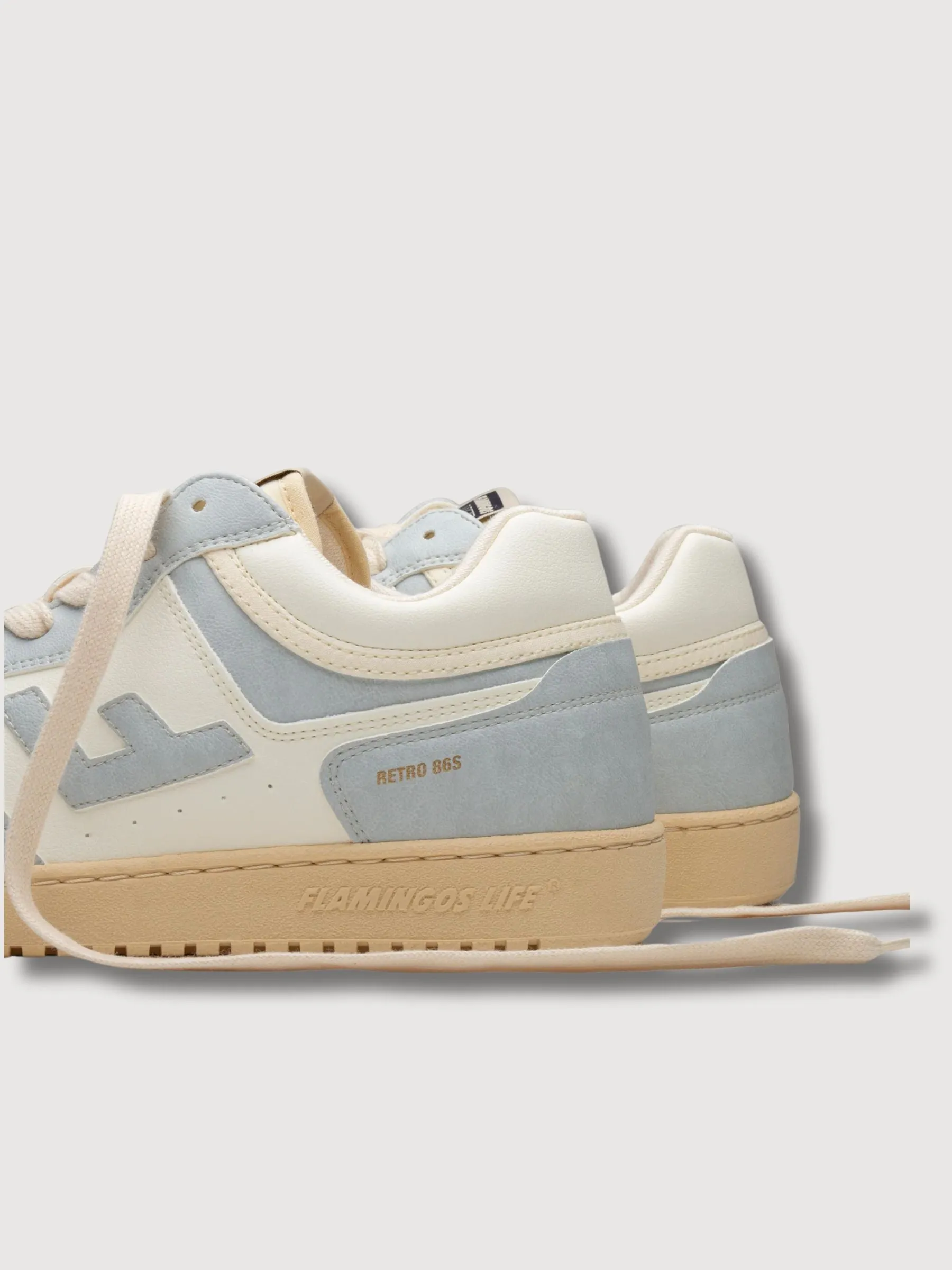 Retro 86 Fog Vanilla Sneakers | Flamingos Life