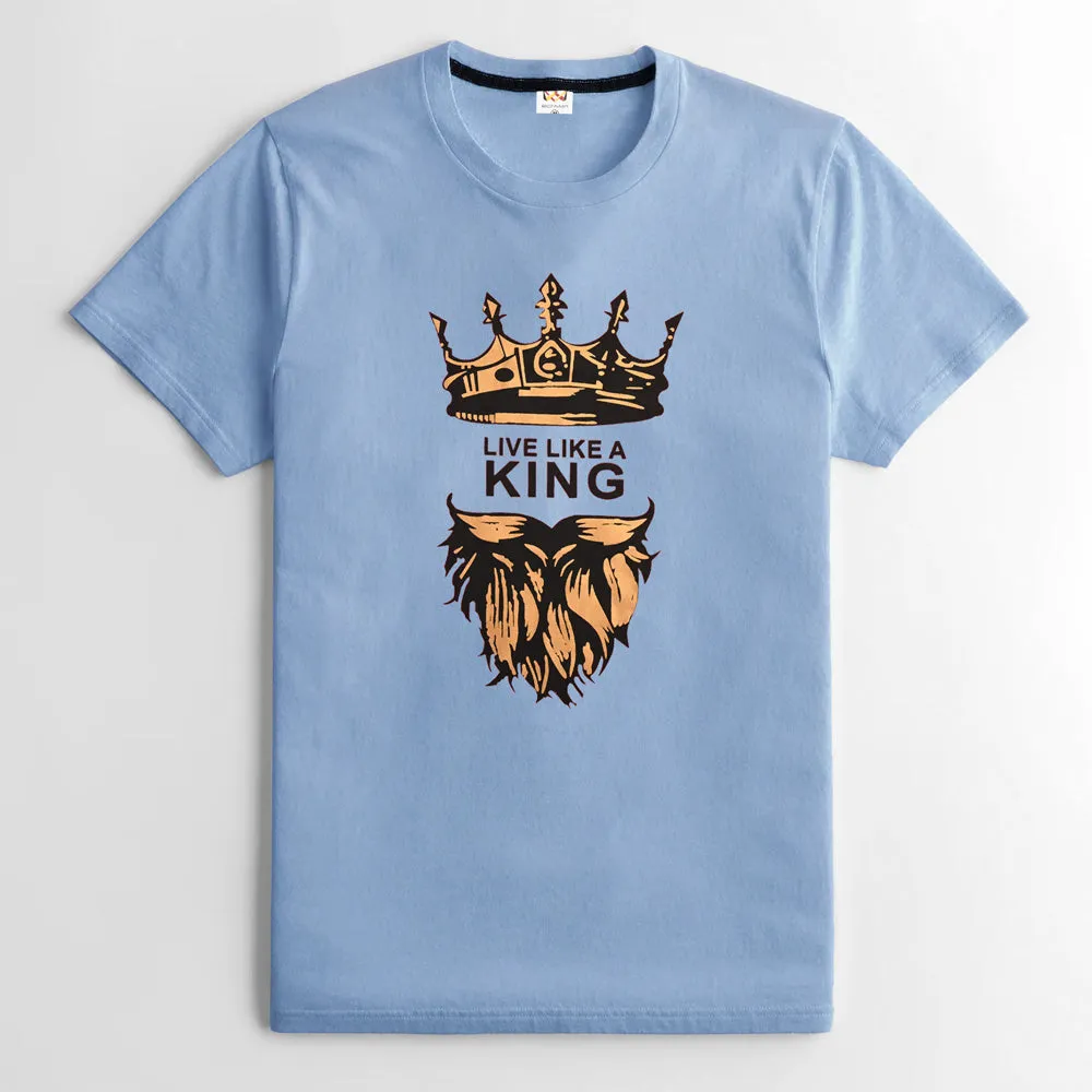 Richman King Crown Printed Short Sleeve Tee Shirt