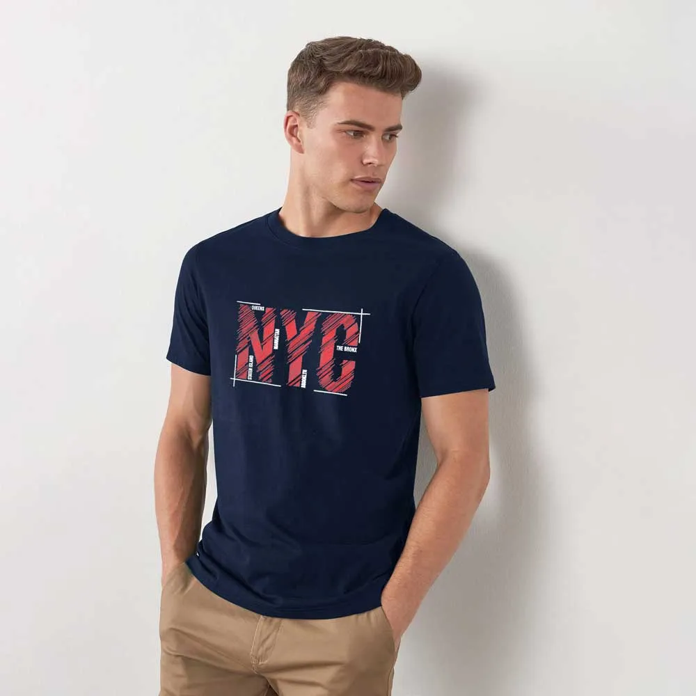 Richman Men's NYC Printed Short Sleeve Tee Shirt