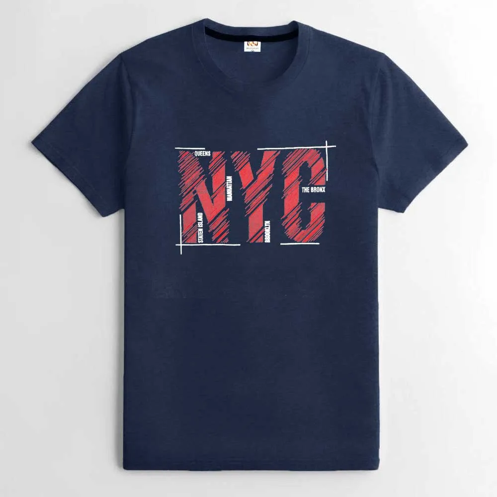 Richman Men's NYC Printed Short Sleeve Tee Shirt