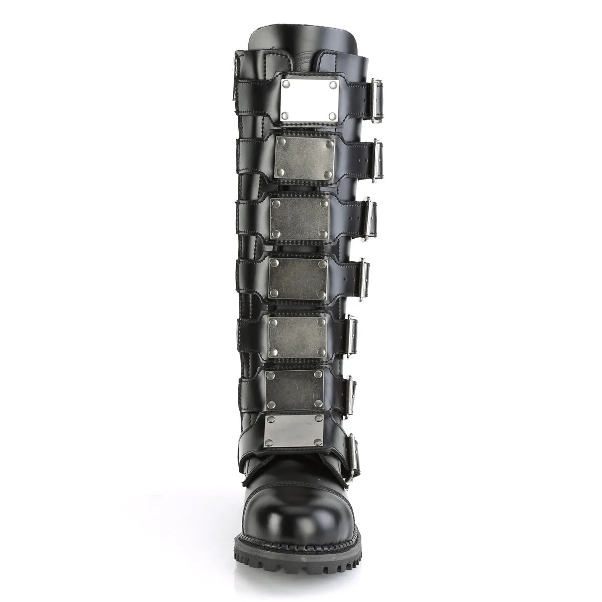 Riot-21MP Punk Leather Knee Boots Leather - Unisex