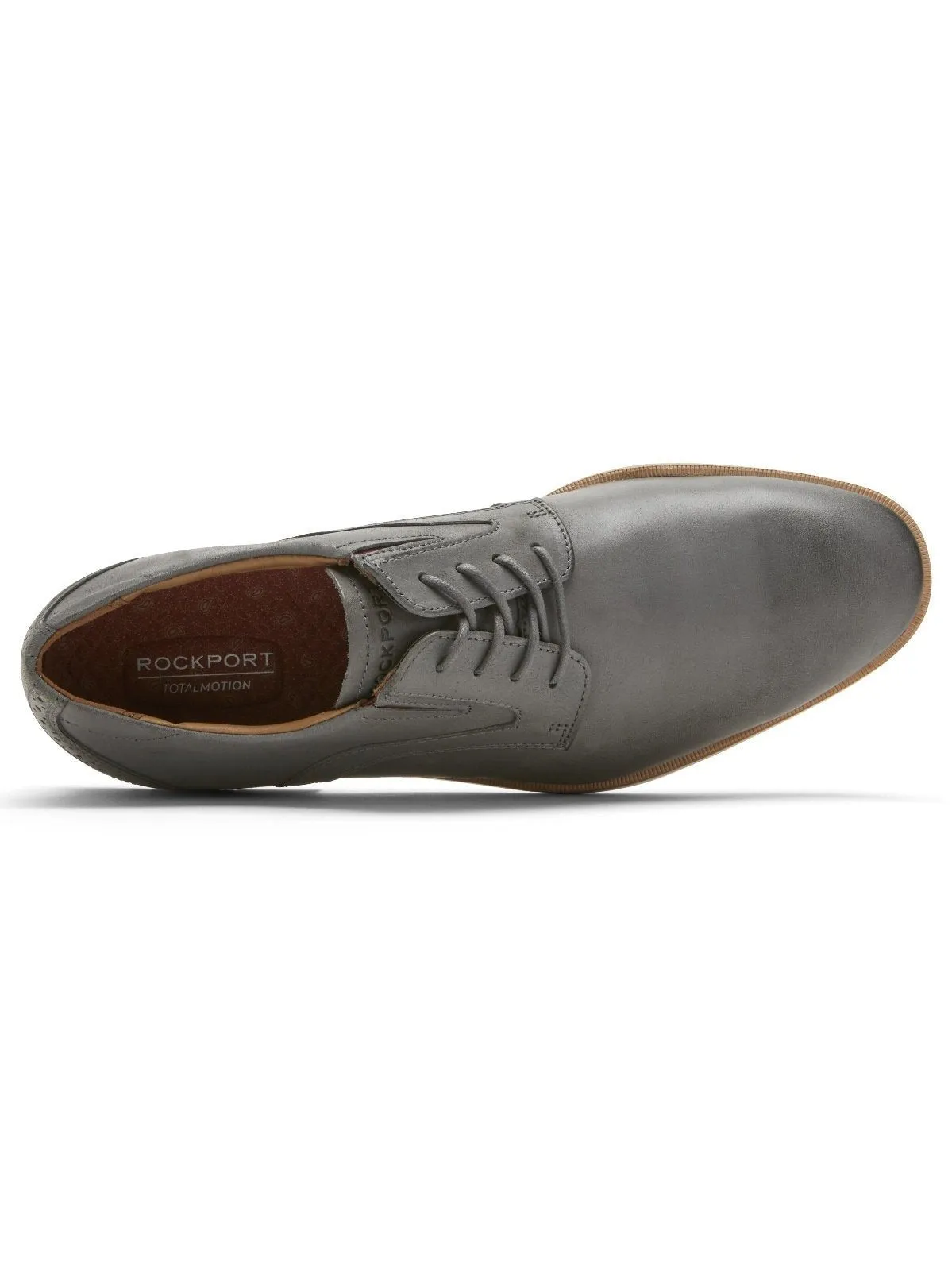 Rockport Men's Total Motion Office Plain Toe Oxford Steel Grey CI4260