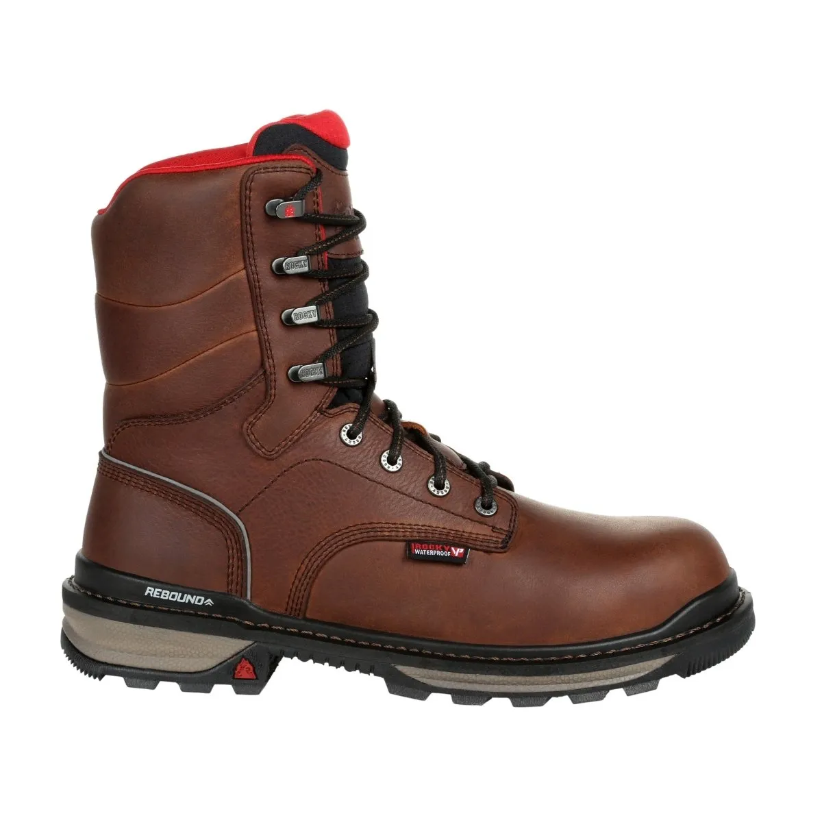 Rocky Rams Horn Men's Waterproof Work Boots Rkk0296 In Brown