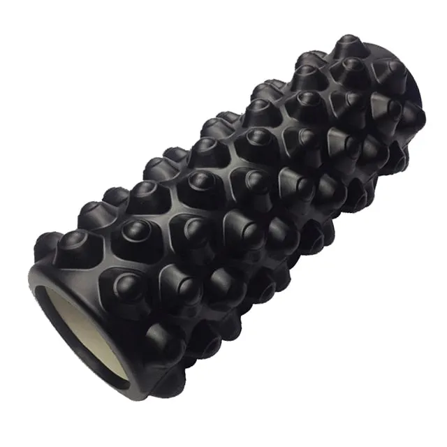 ROEGADYN Fitness Roller Black Yoga Foam Roller Fitness Yoga Accessories Yoga Cube Foam Roller Muscle Relax Foam Massage Roller