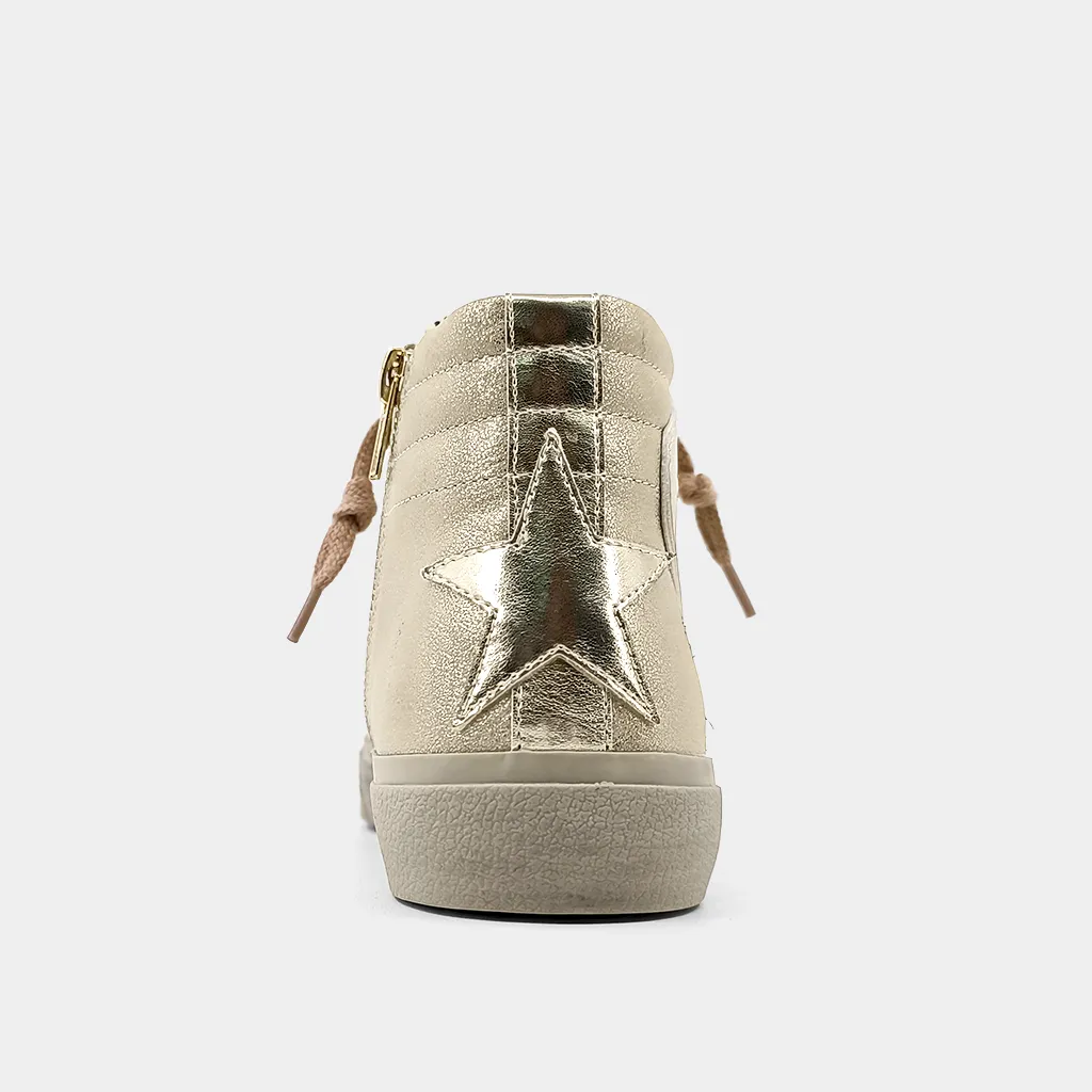 Rooney Goose High Tops - Gold