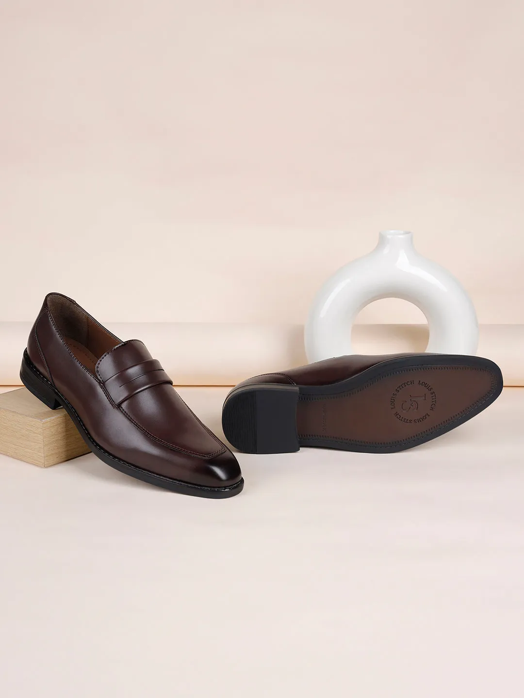 Roswewood Dual Tone Moccasins Slipons for Men