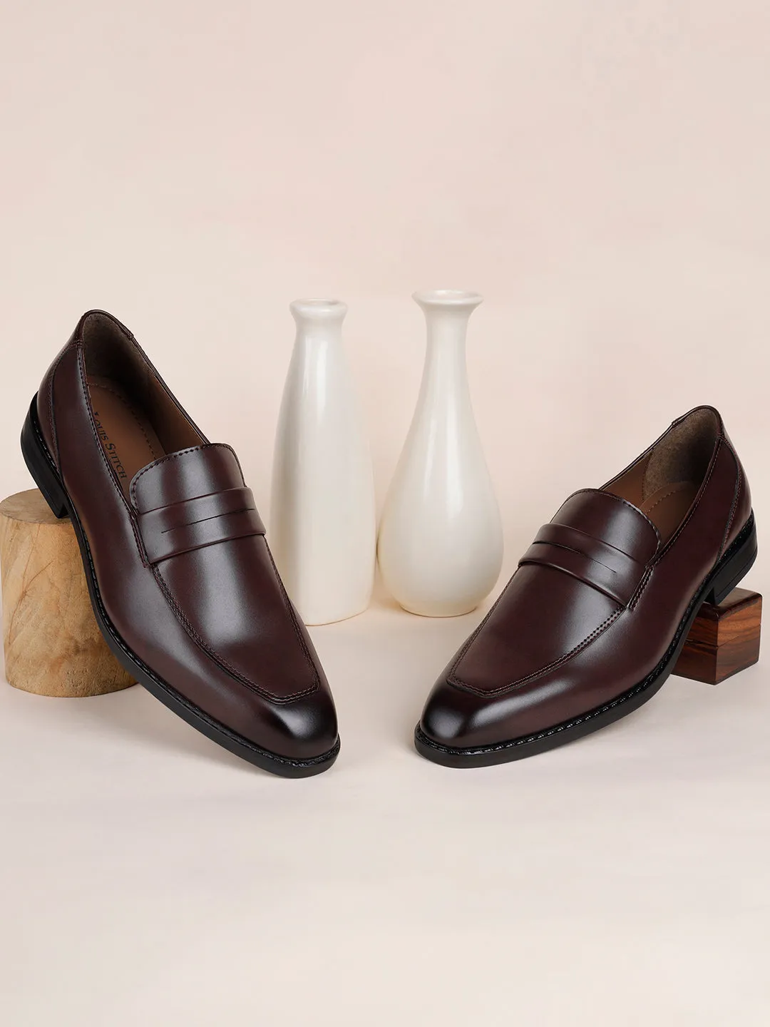 Roswewood Handcrafted Dual Tone Moccasin Slipon Shoe
