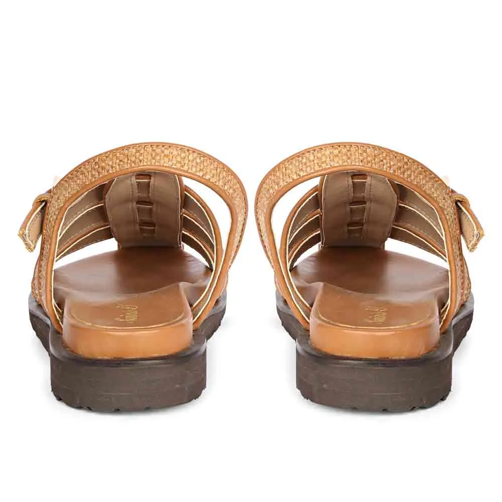 Saint Alta Khaki  Studded Strappy Sandals