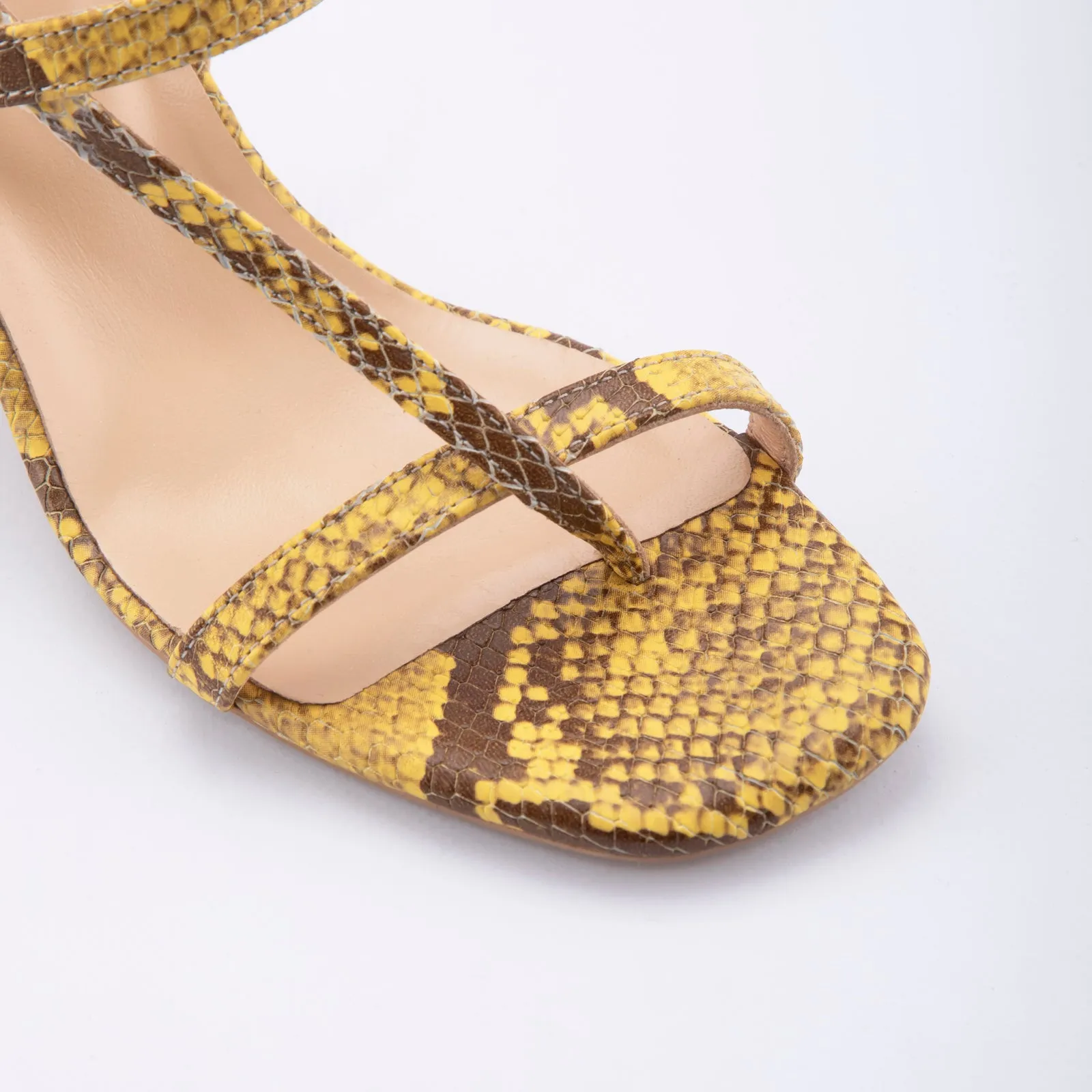 Samara-TR real leather white woman heels