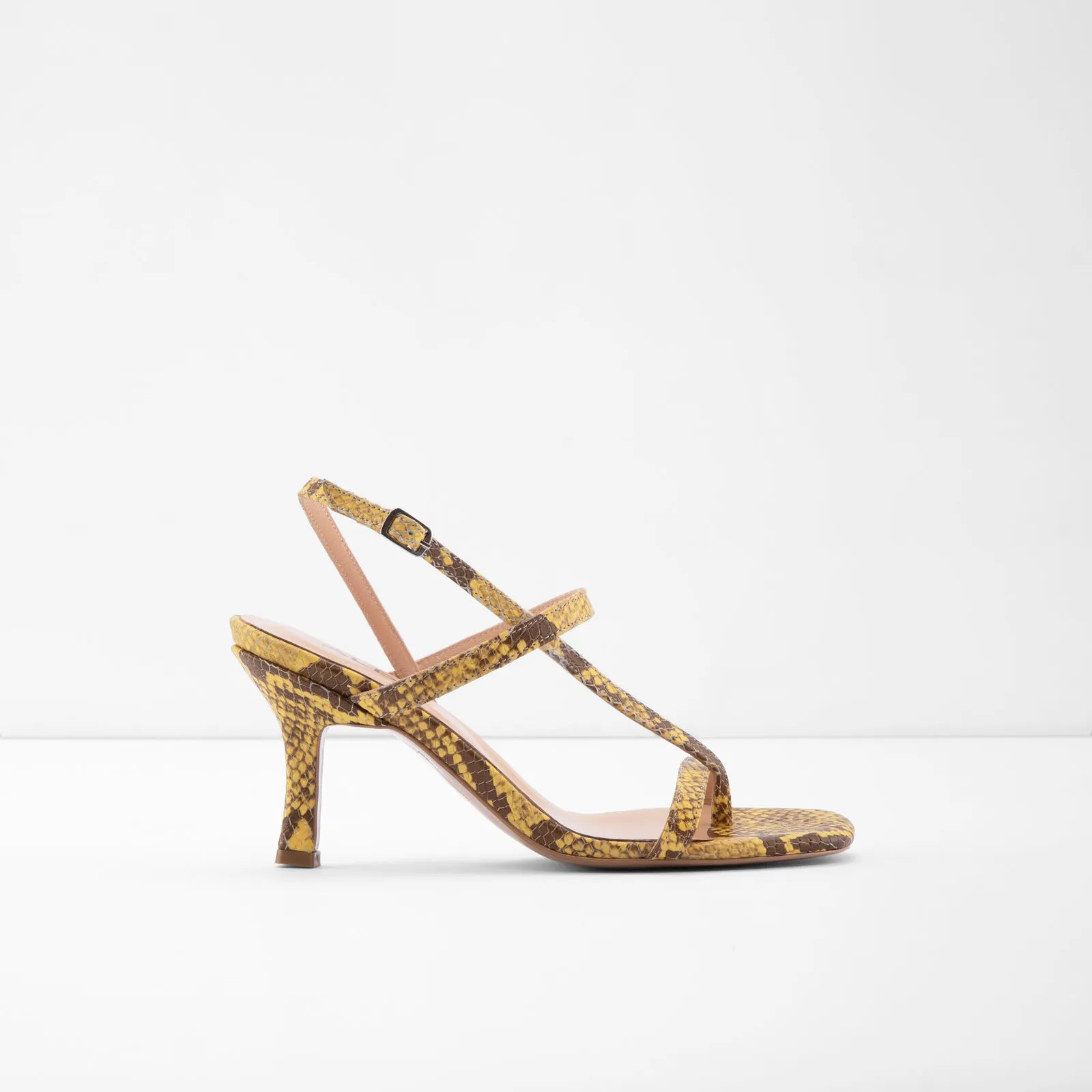 Samara-TR real leather white woman heels