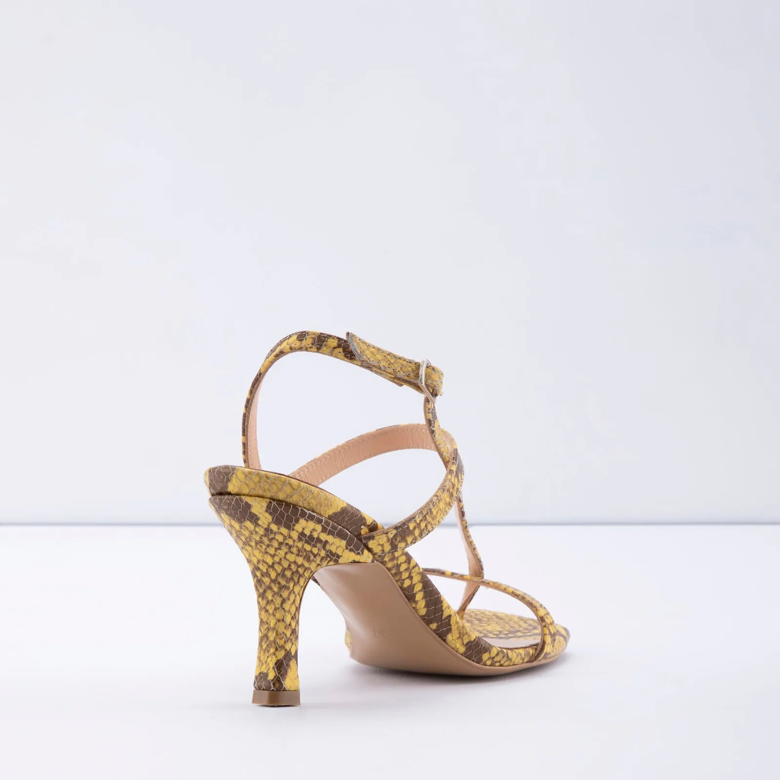 Samara-TR real leather white woman heels