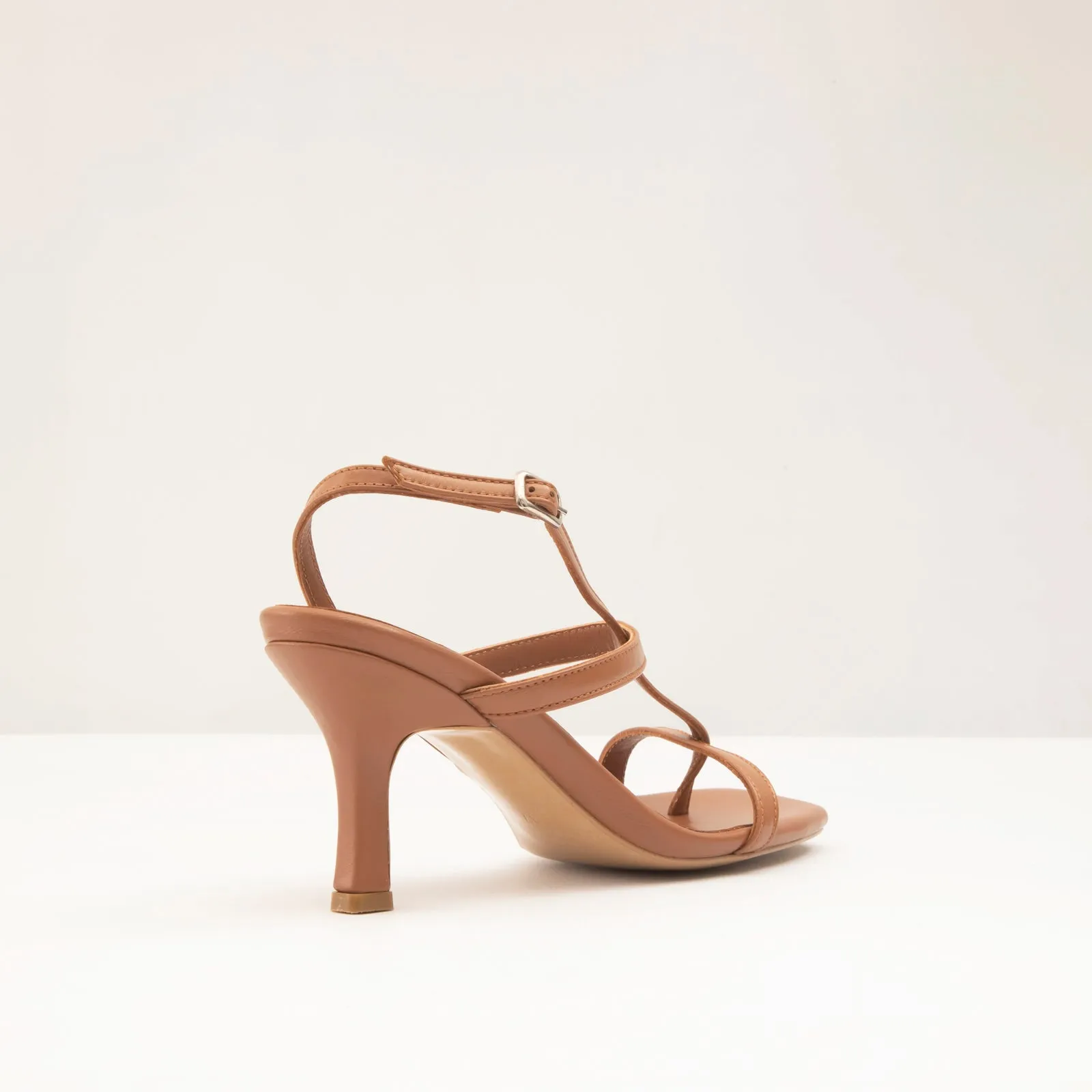 Samara-TR real leather white woman heels
