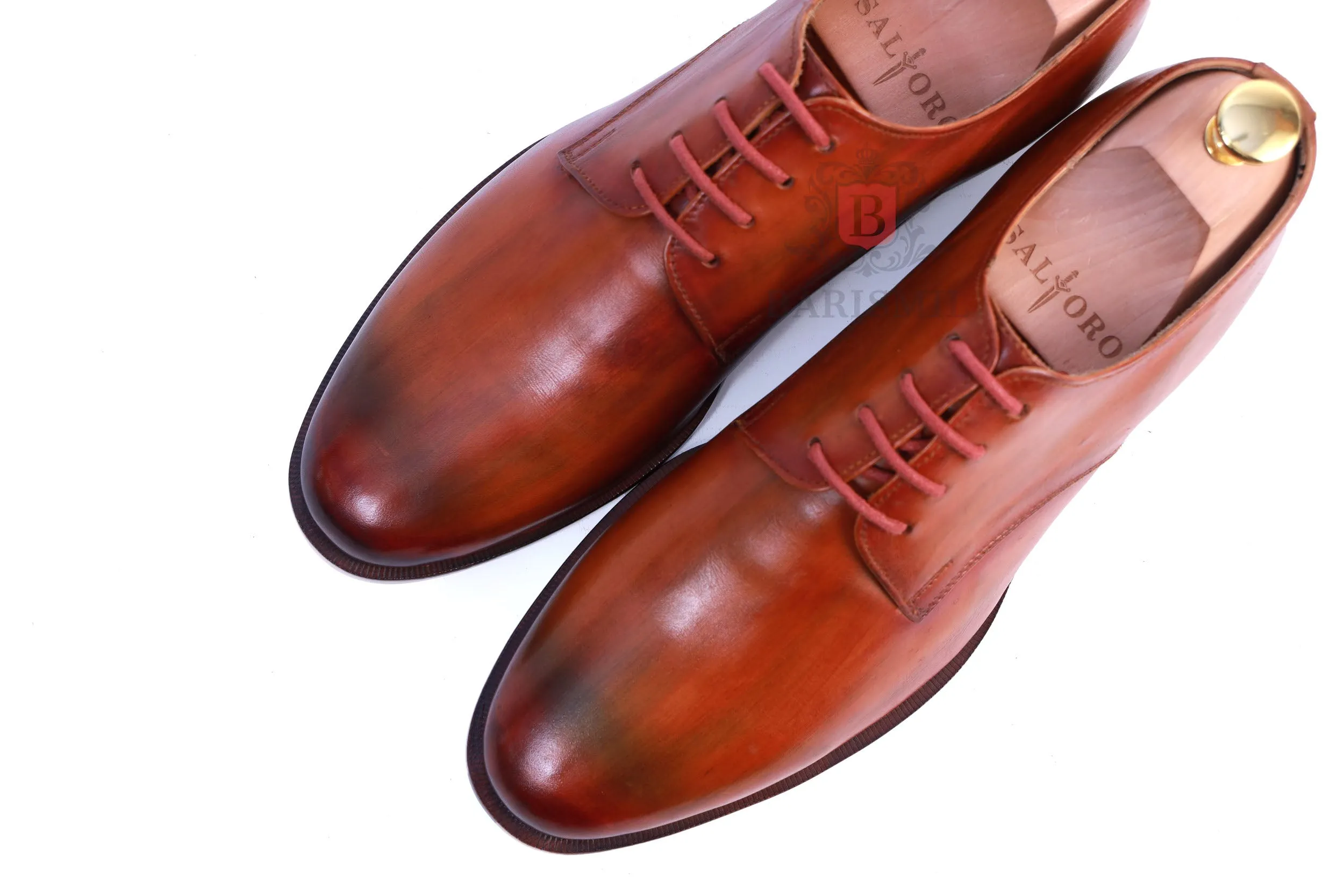 Sandro- Chestnut Oxford Shoes