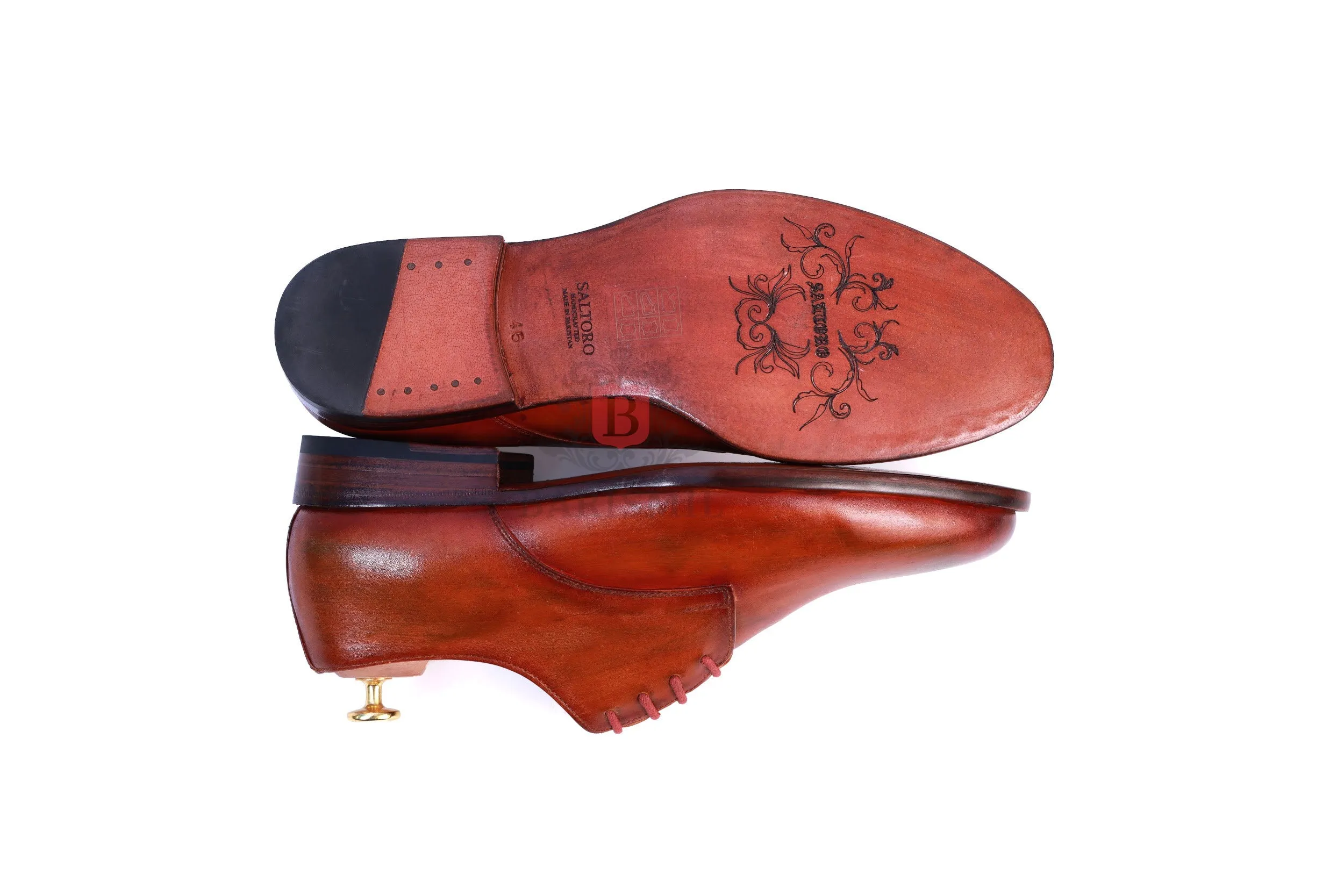 Sandro- Chestnut Oxford Shoes