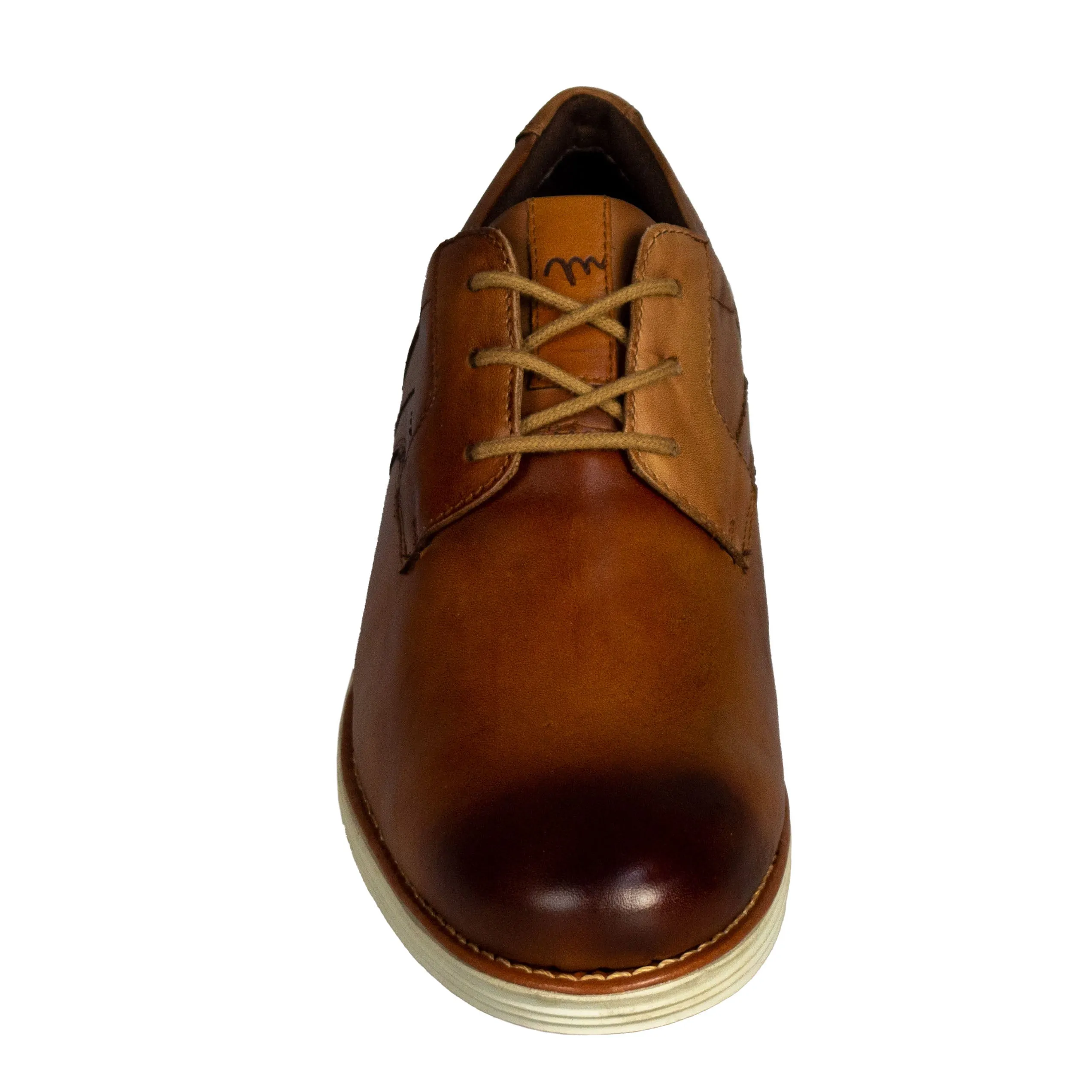 Sandro Moscoloni Men's three eyelet plain toe oxford Franca Tan