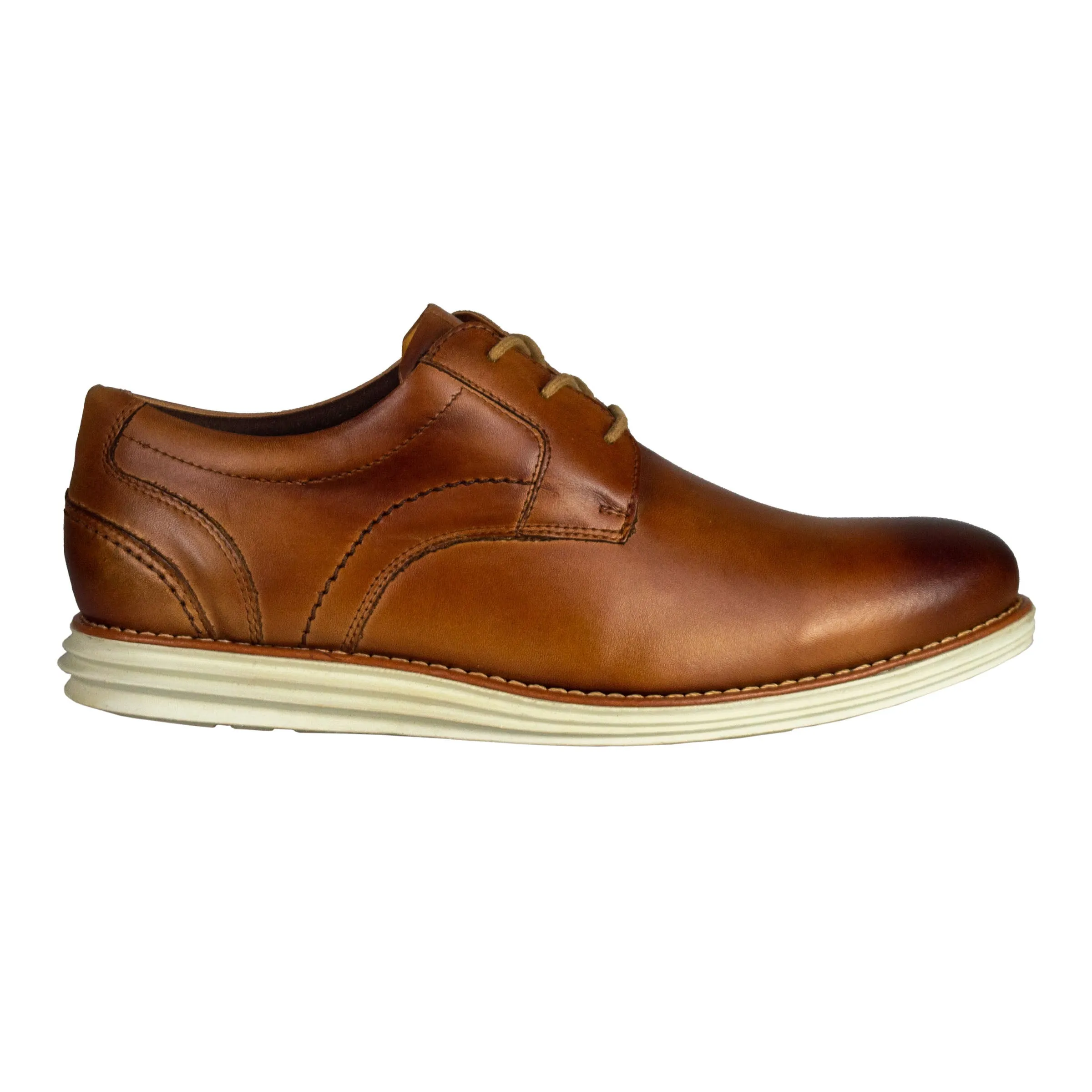 Sandro Moscoloni Men's three eyelet plain toe oxford Franca Tan