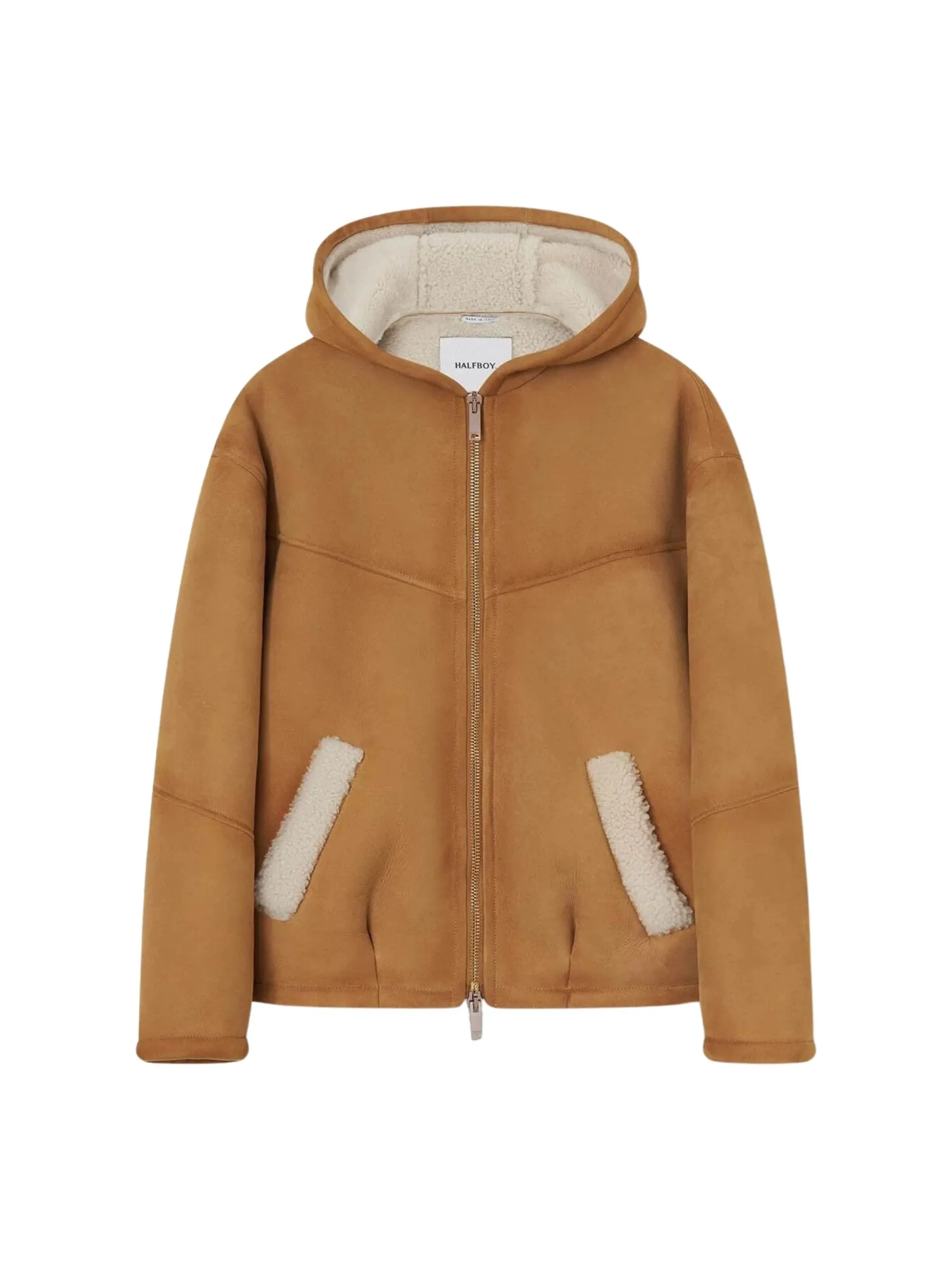 Shearling Hoodie / Honey