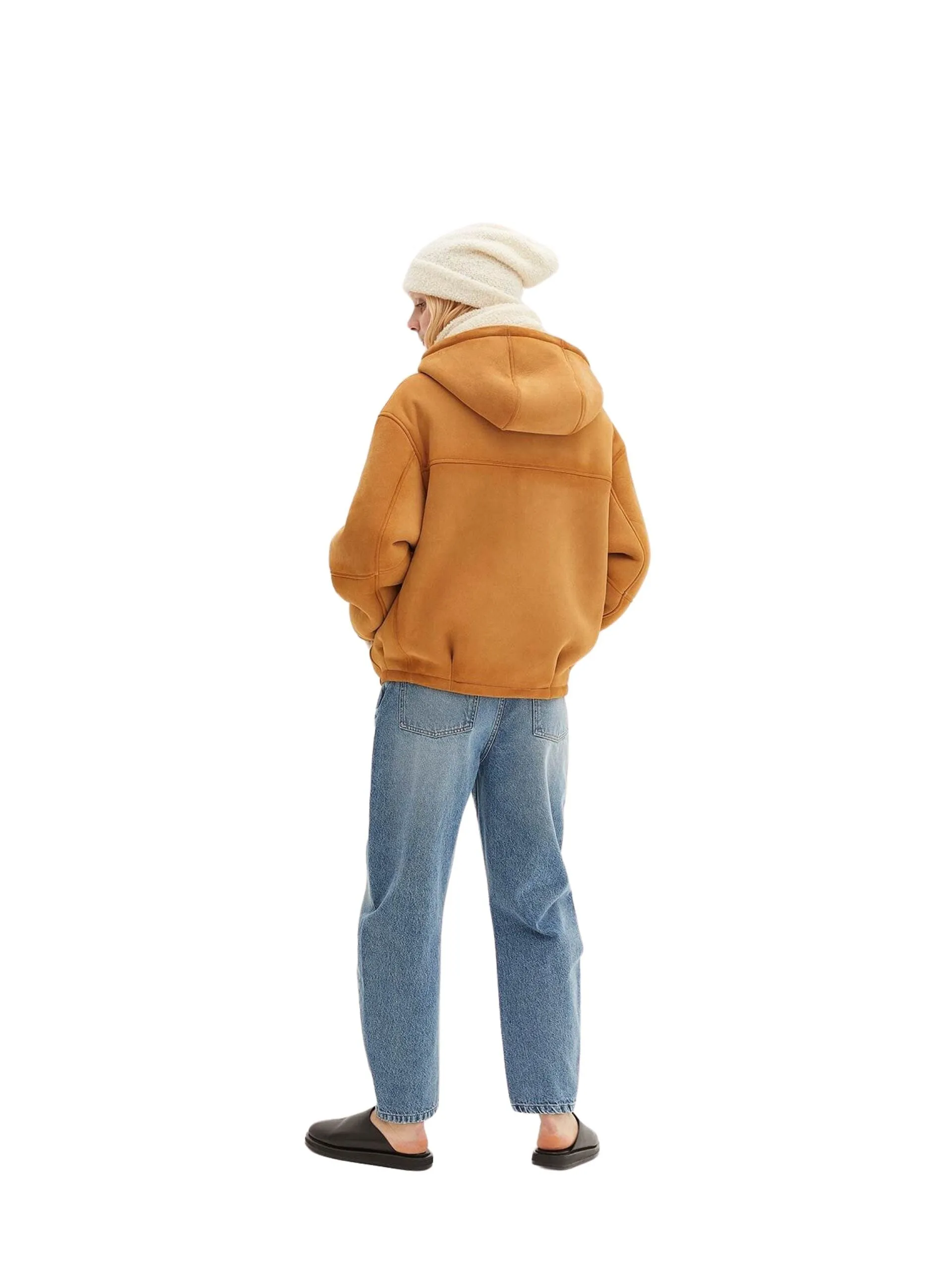 Shearling Hoodie / Honey