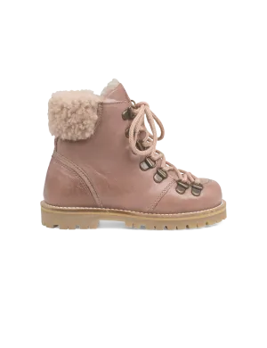 Shearling Winter Boot - Old rose