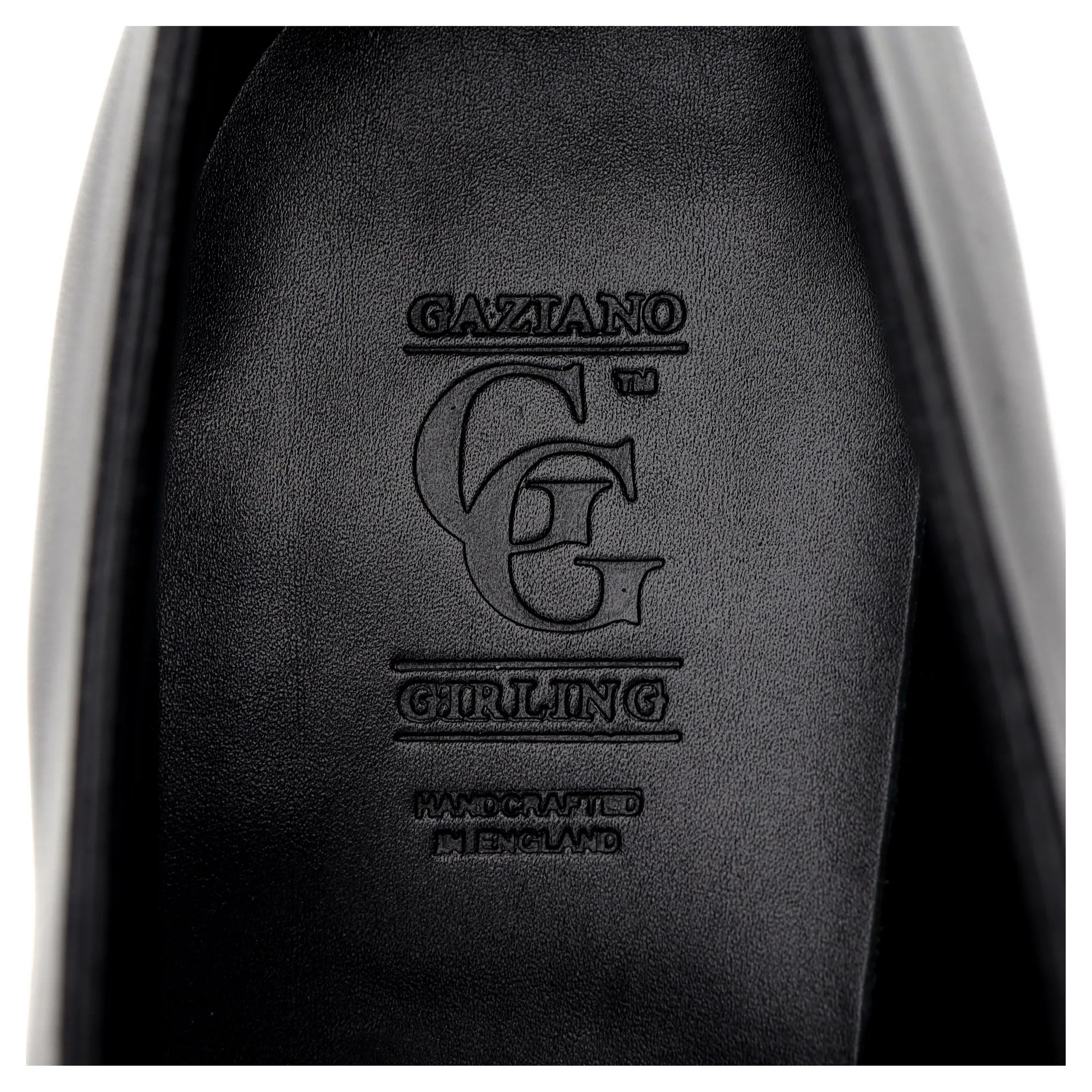'Sinatra' Black Leather Wholecut Oxford UK 8.5 E