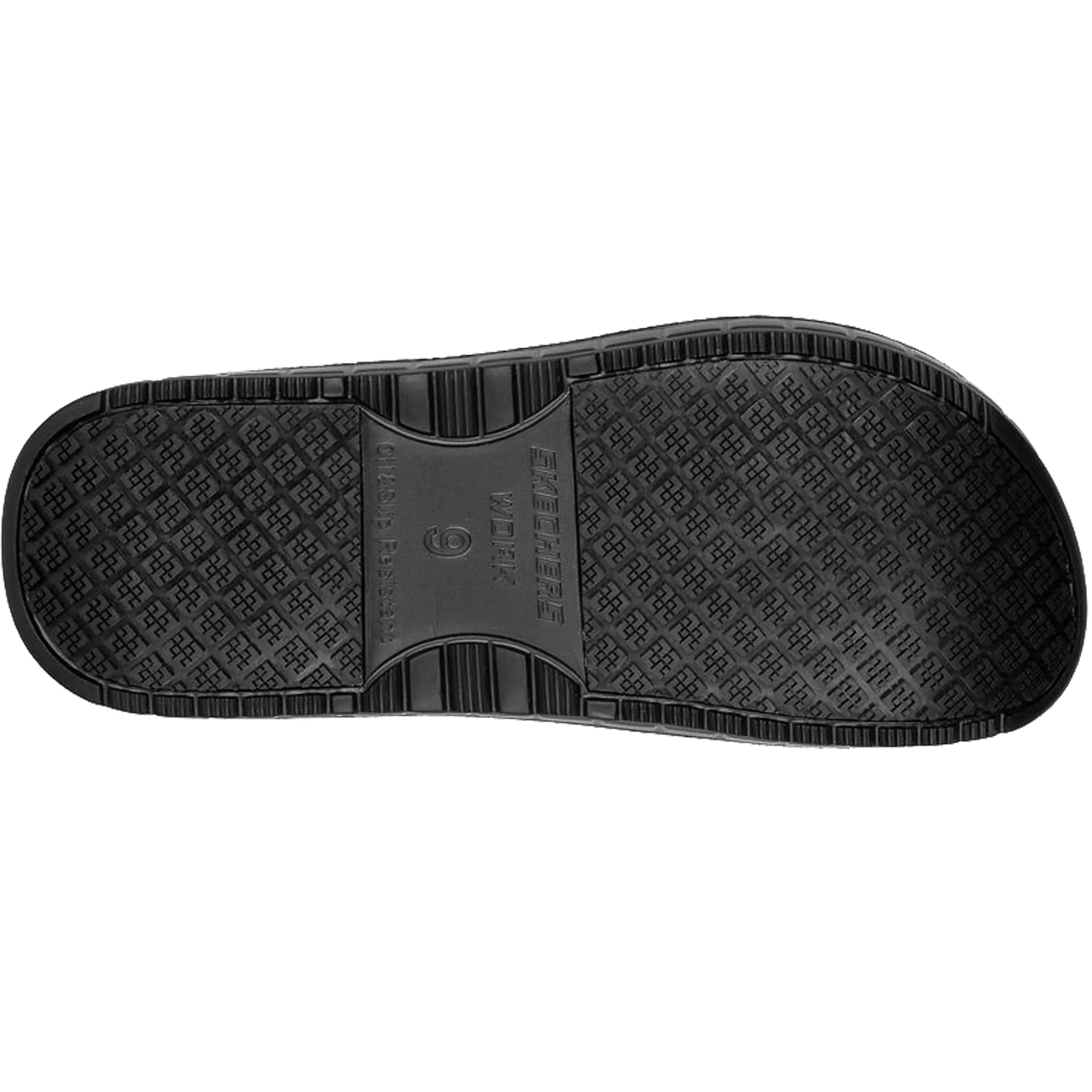 Skechers Men's 200072 Evaa Clogstith SR Slip Resistant Work Shoes Clogs Black