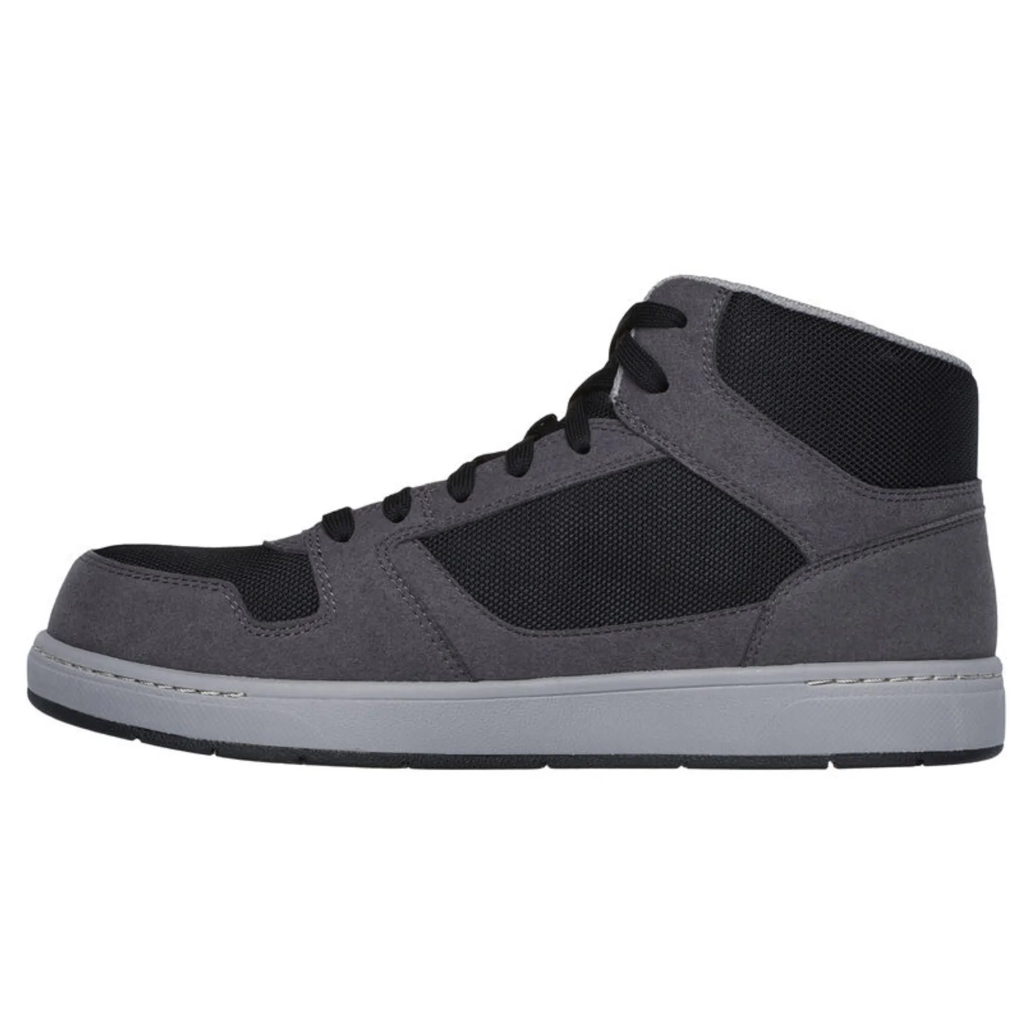 Skechers Men's 200242 Watab- Shred Shield Gray Black Safety Toe Metal Free Work Shoes