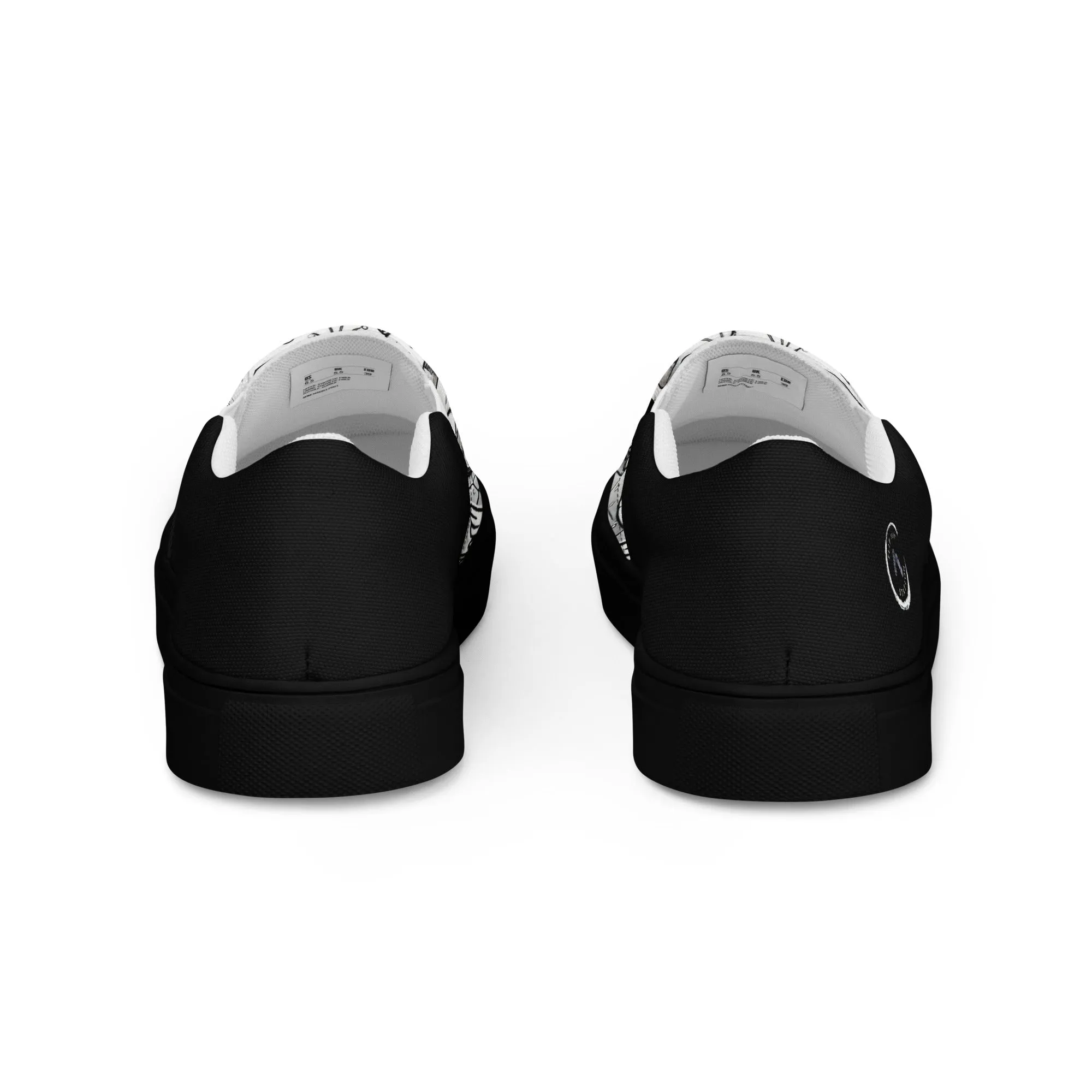Snowy Igloo Village - Men’s slip-on canvas shoes designs