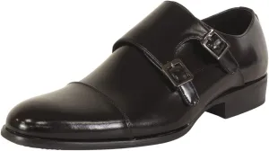 STACY ADAMS Men's Gordon Cap Toe Double Monk Strap Loafer