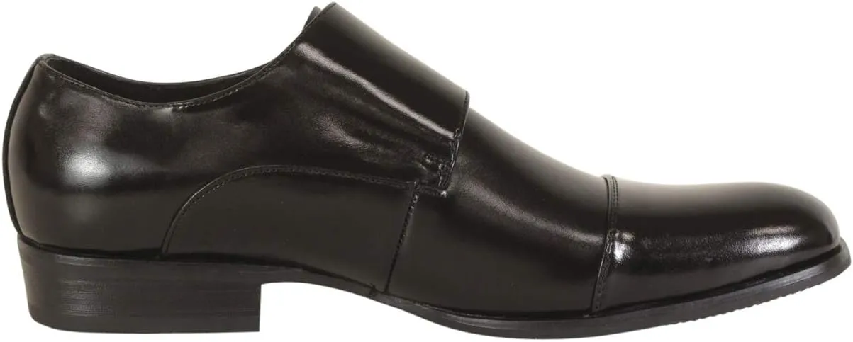STACY ADAMS Men's Gordon Cap Toe Double Monk Strap Loafer