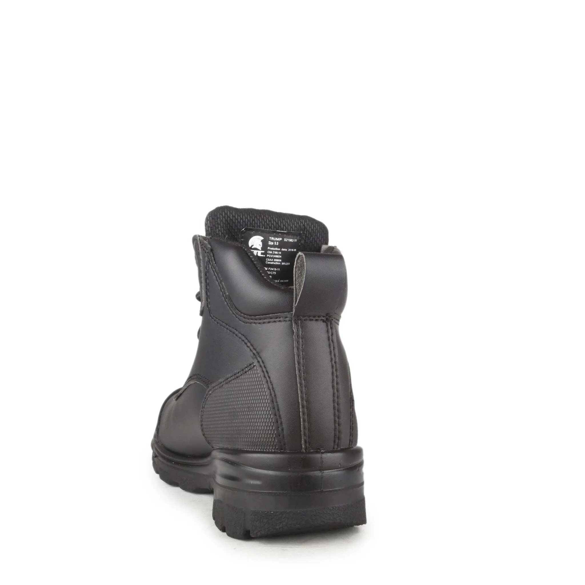STC Men's 6" Trump Safety Work Boots | Vegan Chemtech Microfiber, Waterproof, Steel Toe, Electric Shock & Puncture Resistant, TPU Scuff Toe | Sizes 4-14