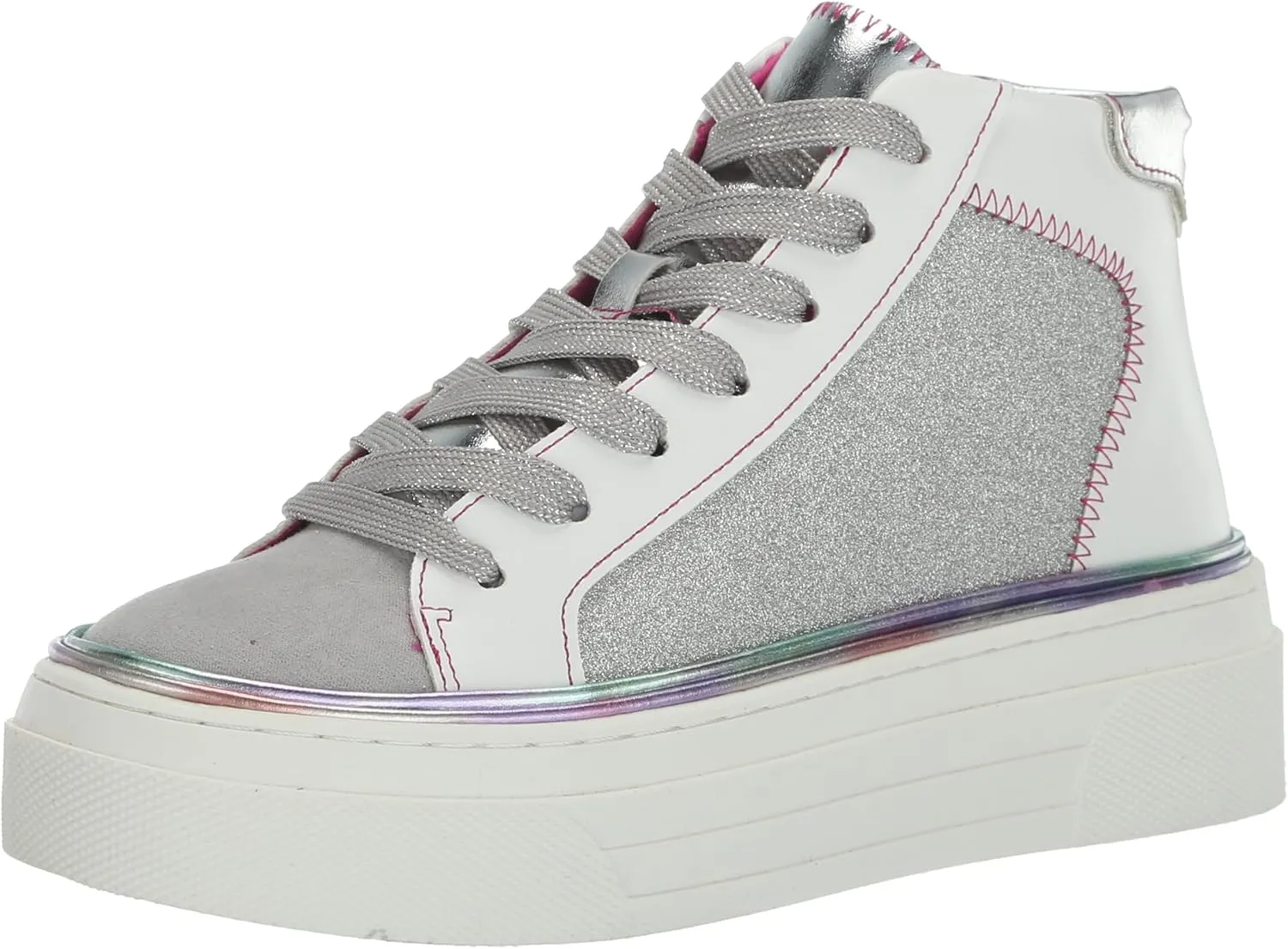 Steve Madden Girls Shoes Girls Glossy Sneaker, Multi, 1 Little Kid
