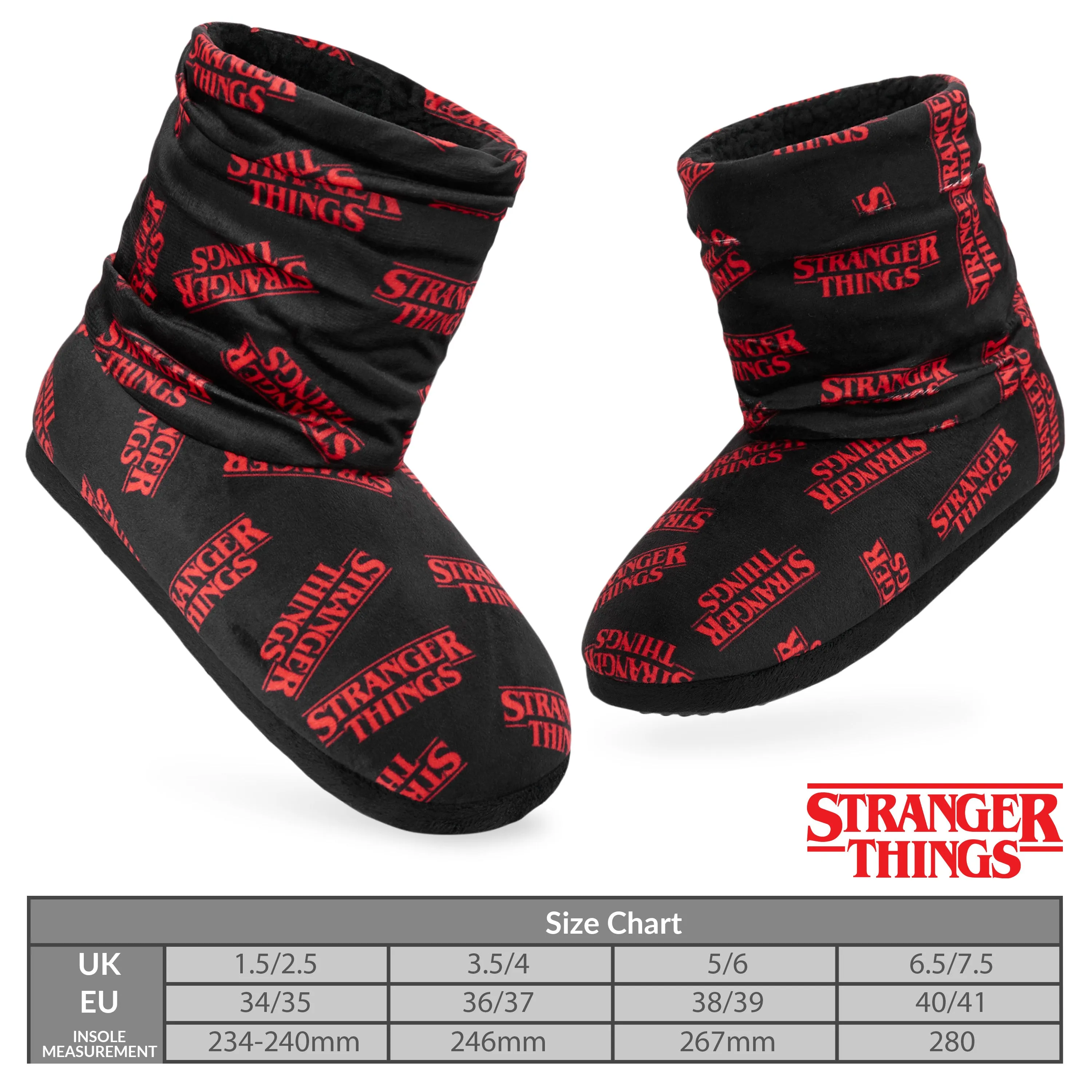 Stranger Things Boot Slippers Women and Teenagers