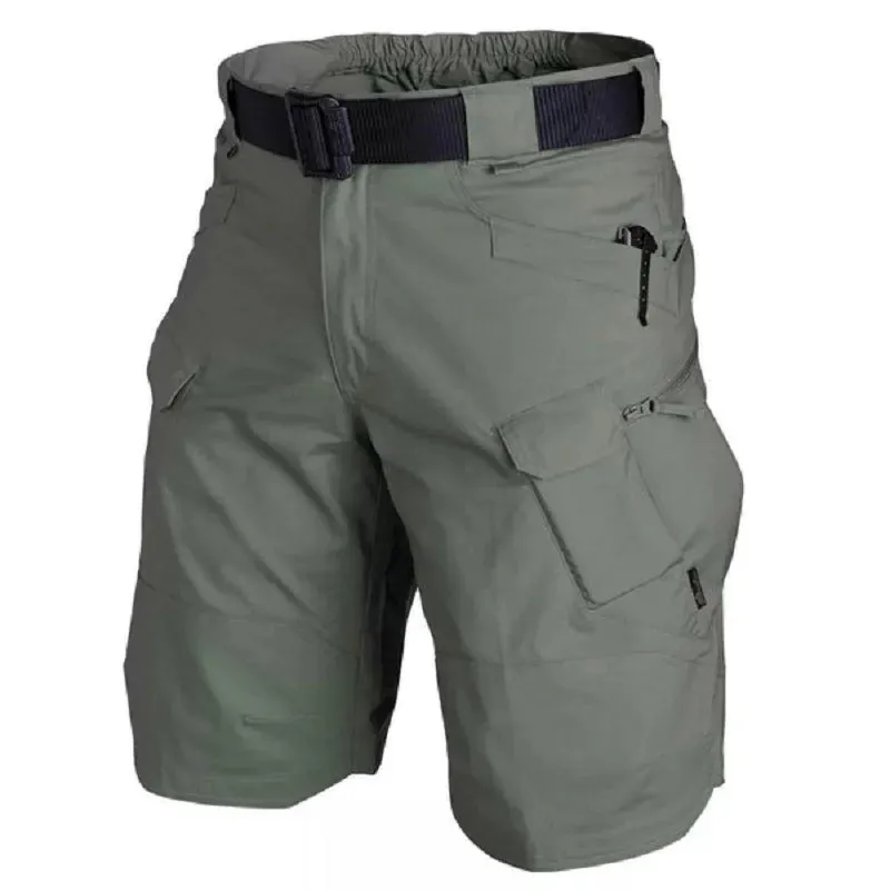 Summer Adventure Cargo Shorts for Men: Waterproof Tactical Urban Shorts for Trekking, Camping, and Hiking