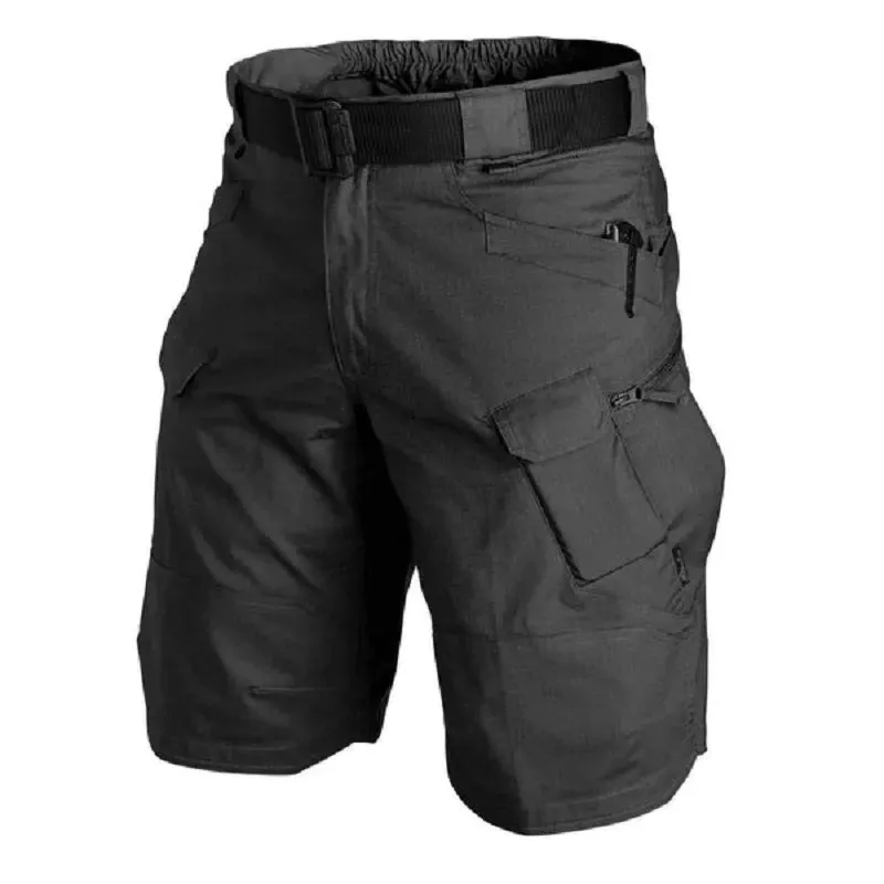 Summer Adventure Cargo Shorts for Men: Waterproof Tactical Urban Shorts for Trekking, Camping, and Hiking