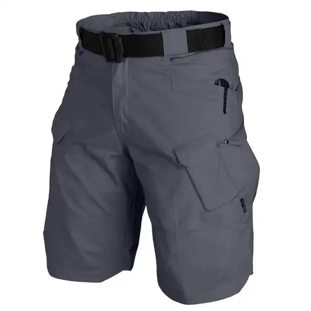 Summer Adventure Cargo Shorts for Men: Waterproof Tactical Urban Shorts for Trekking, Camping, and Hiking