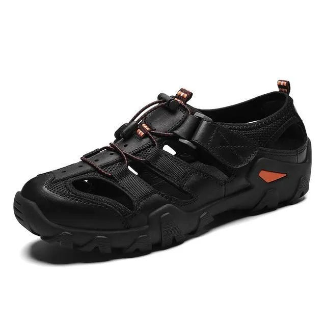 Summer Genuine Leather Men's Sandals