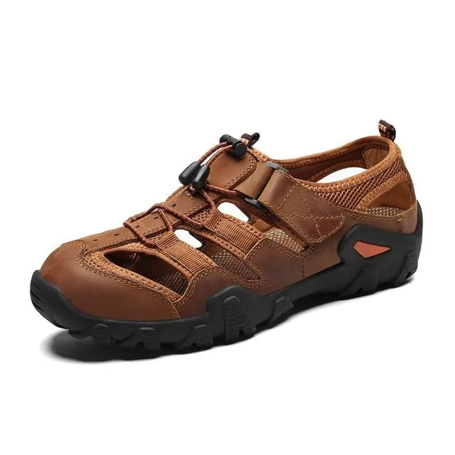 Summer Genuine Leather Men's Sandals