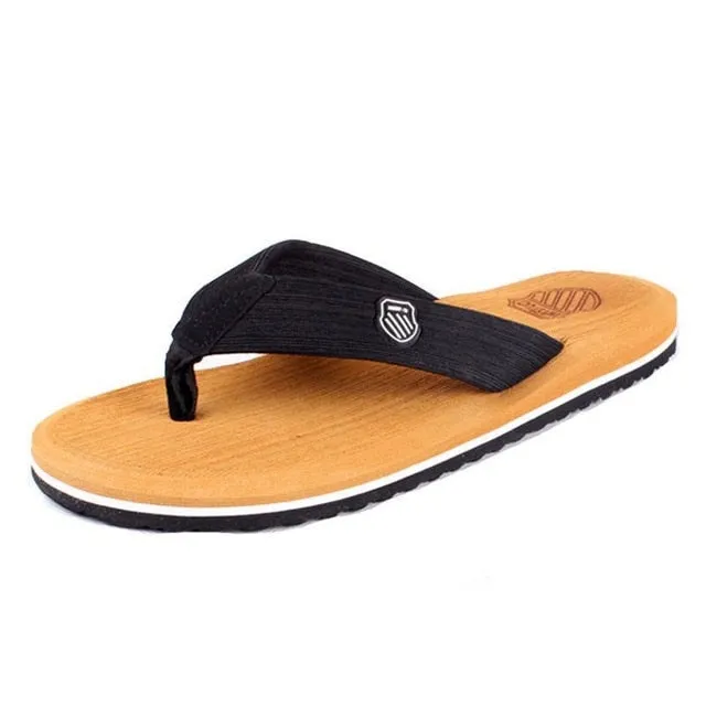 Summer Men Flip Flops High Quality Beach Sandals Anti-slip Zapatos Hombre Casual Shoes A10