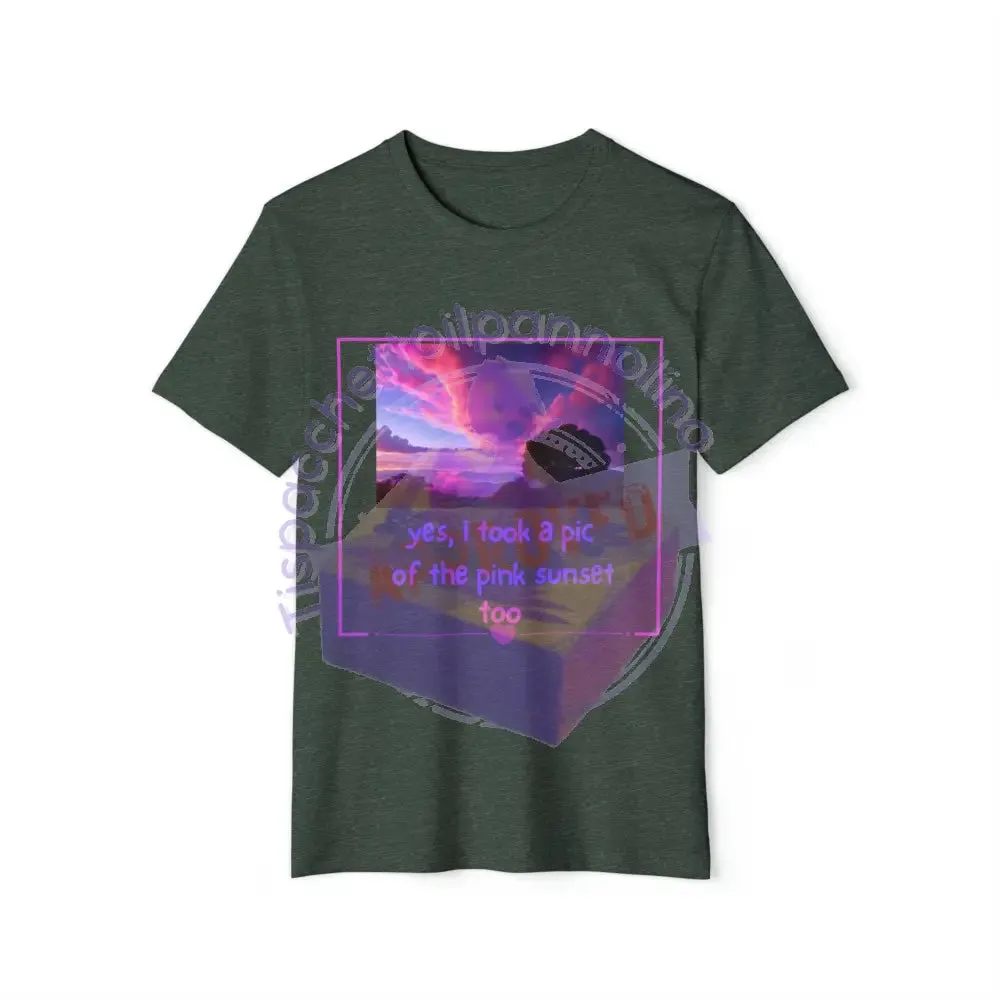 Sunset love organic unisex t-shirt