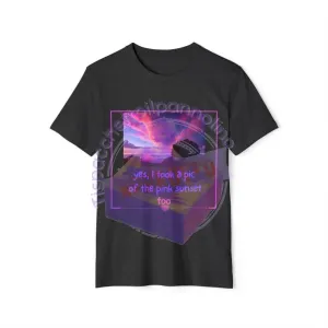 Sunset love organic unisex t-shirt