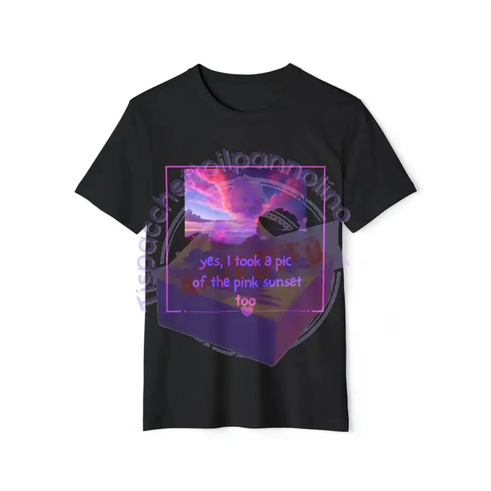 Sunset love organic unisex t-shirt