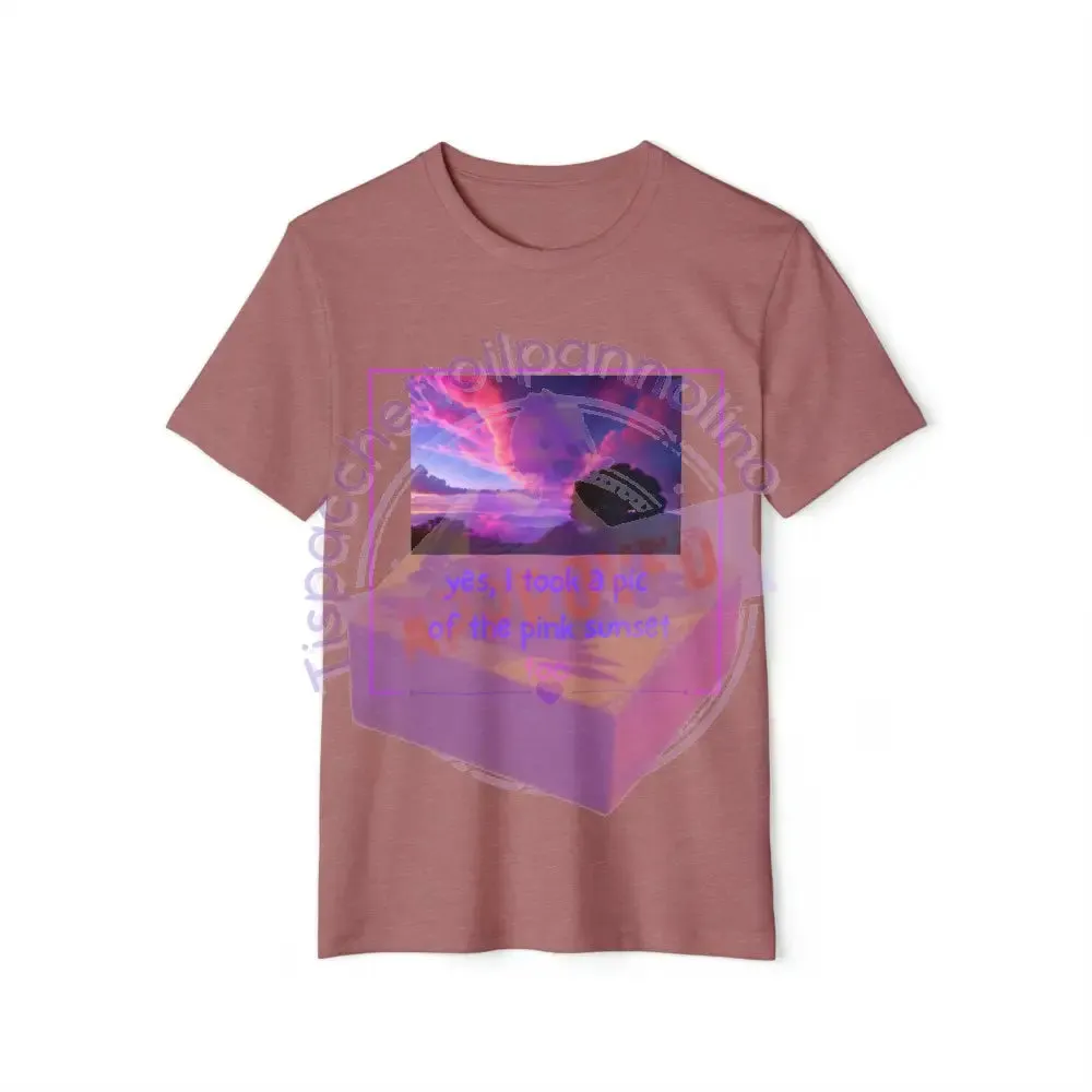 Sunset love organic unisex t-shirt